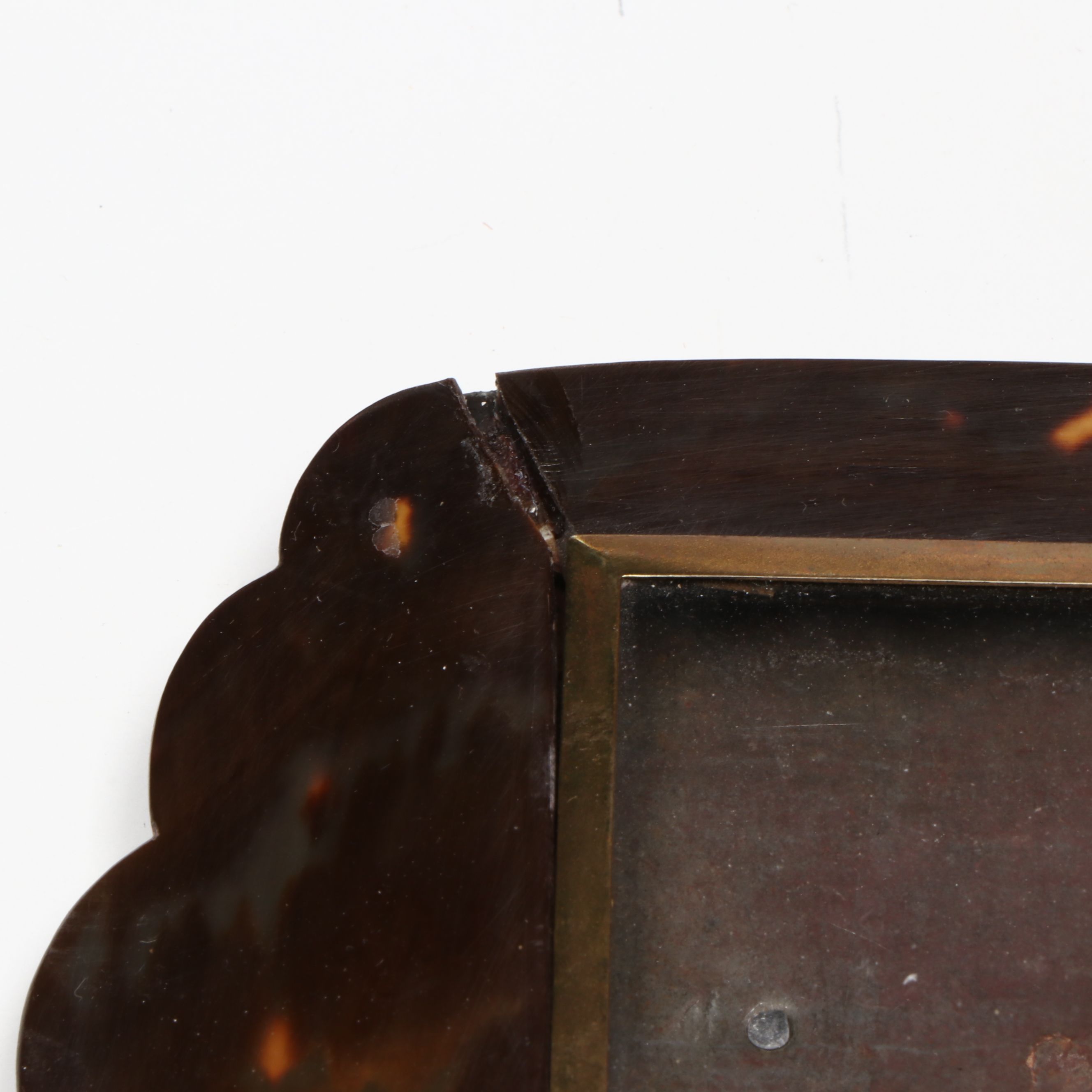 English Sterling and Other Tortoiseshell Frame, Late 19th/Early 20th Century