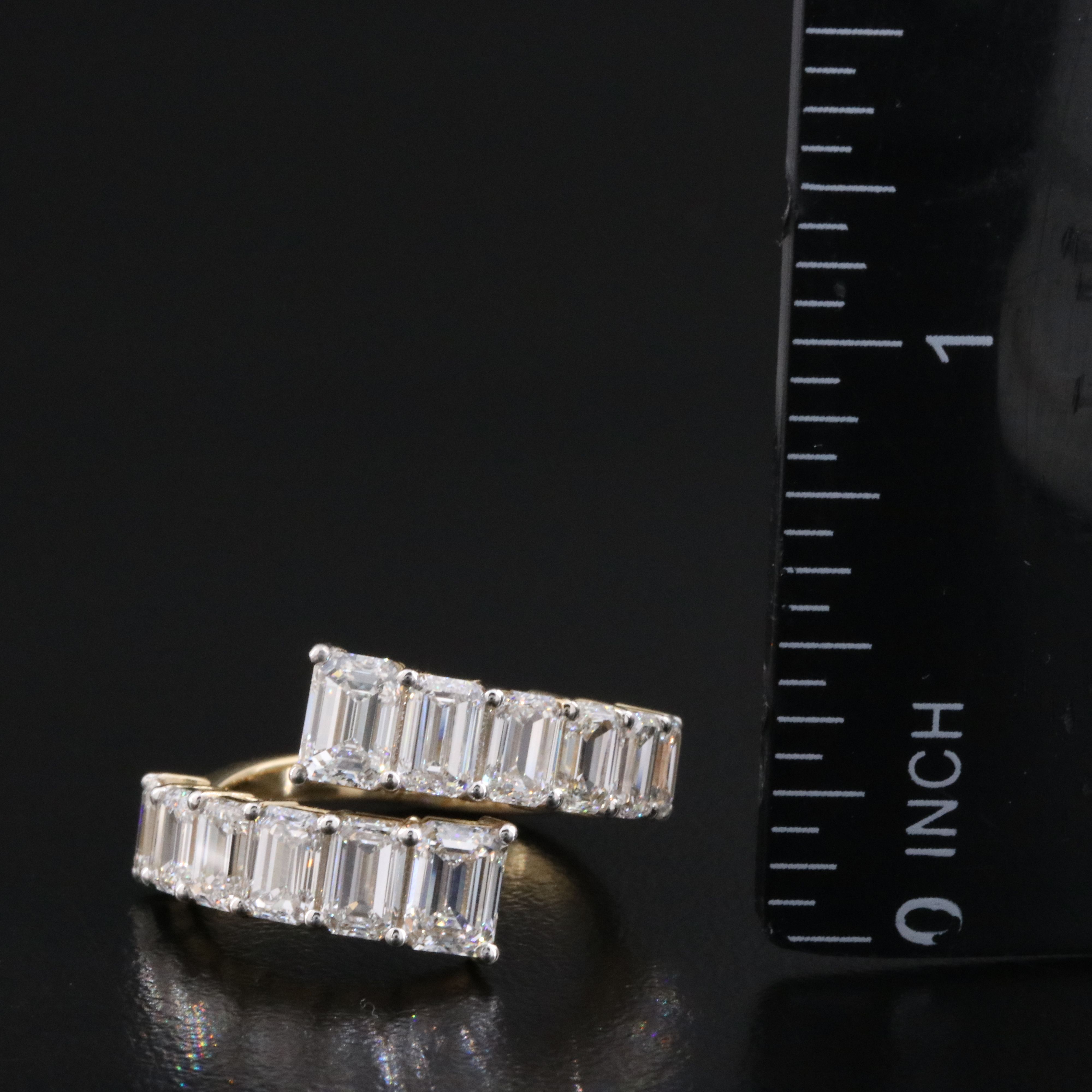 14K 4.24 CTW Lab Grown Diamond Bypass Ring