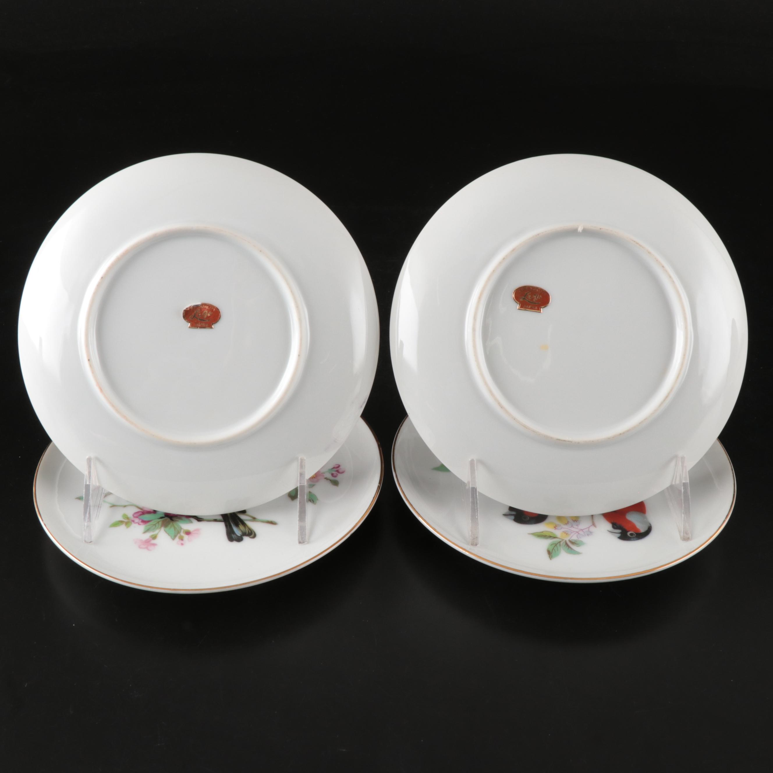 Lego Japanese Porcelain Decorative Bird Plates