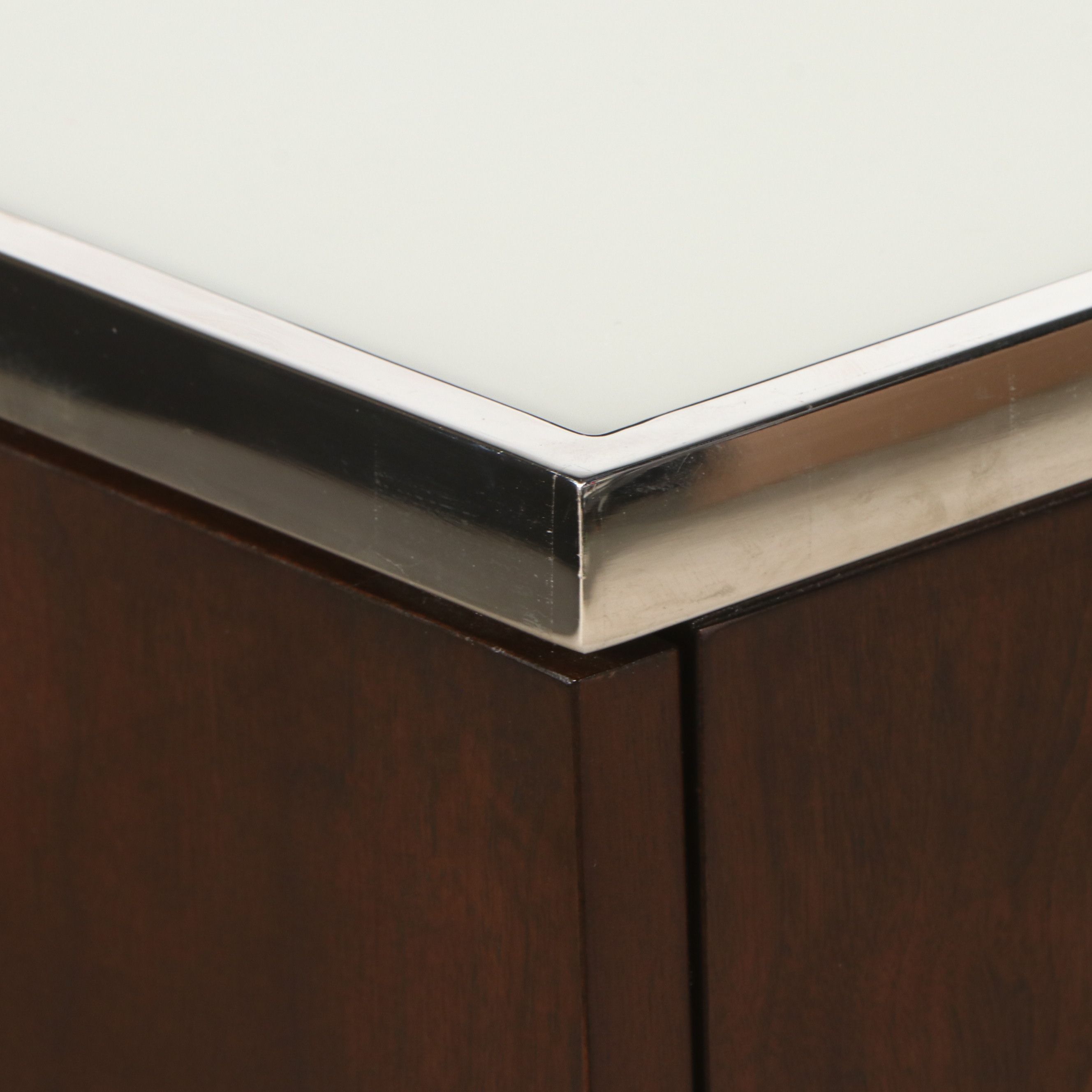 Mitchell Gold + Bob Williams Wood and Chrome "Manning" Dresser