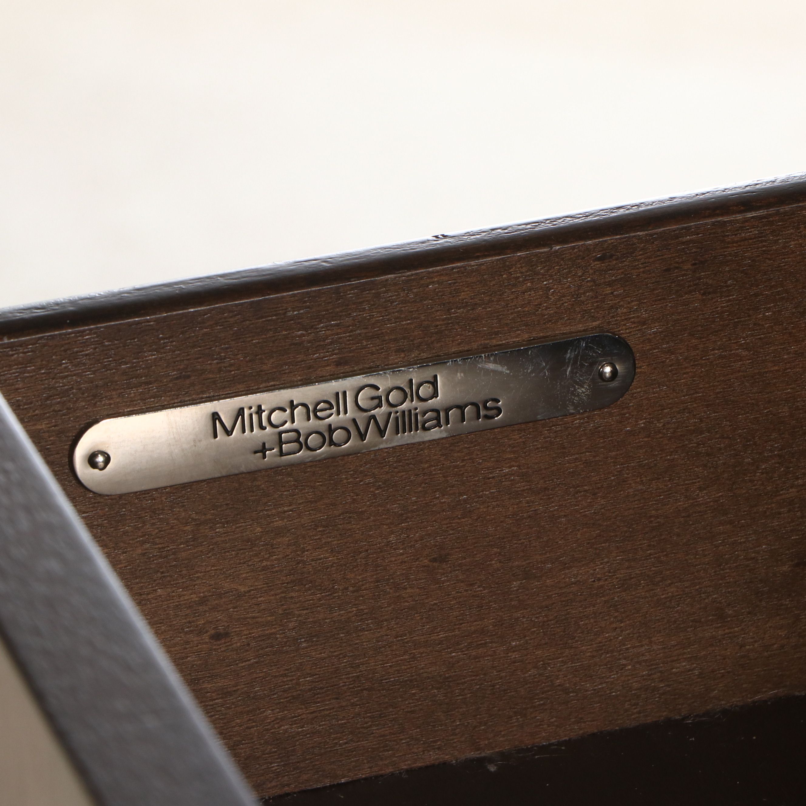 Mitchell Gold + Bob Williams Wood and Chrome "Manning" Dresser