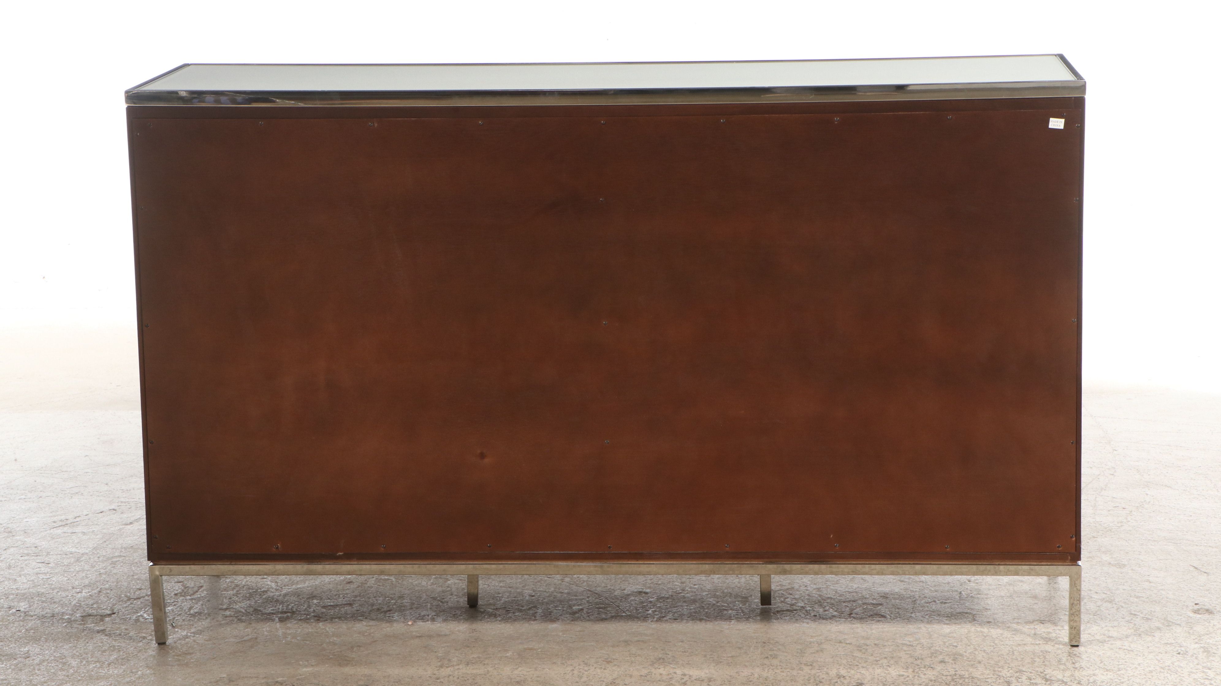 Mitchell Gold + Bob Williams Wood and Chrome "Manning" Dresser