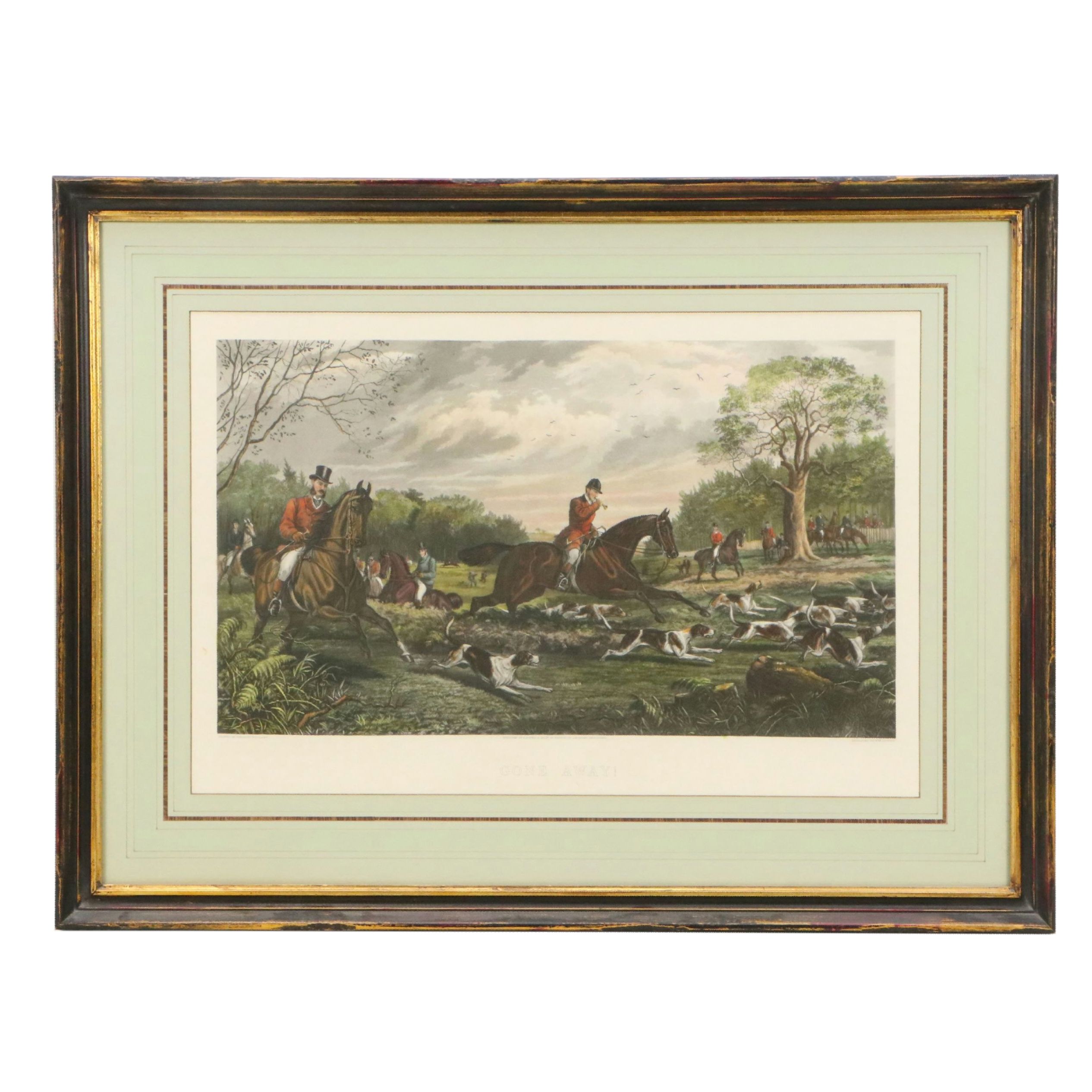 Hand-Colored Aquatint Etching After Inglis Sheldon-Williams "Gone Away!"