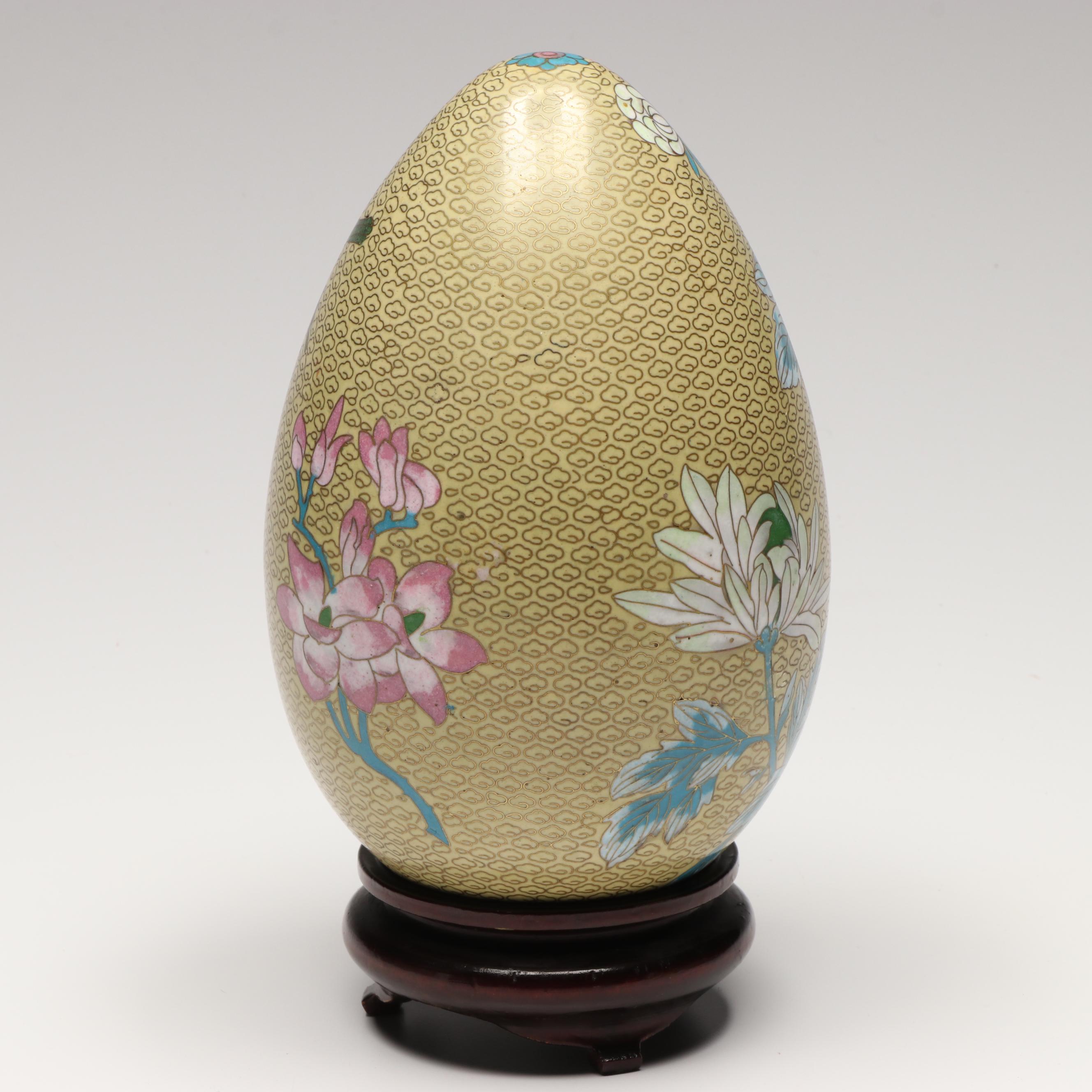 Cloisonné Enamel Egg, Brass Dragon Bell, and More Table Accessories