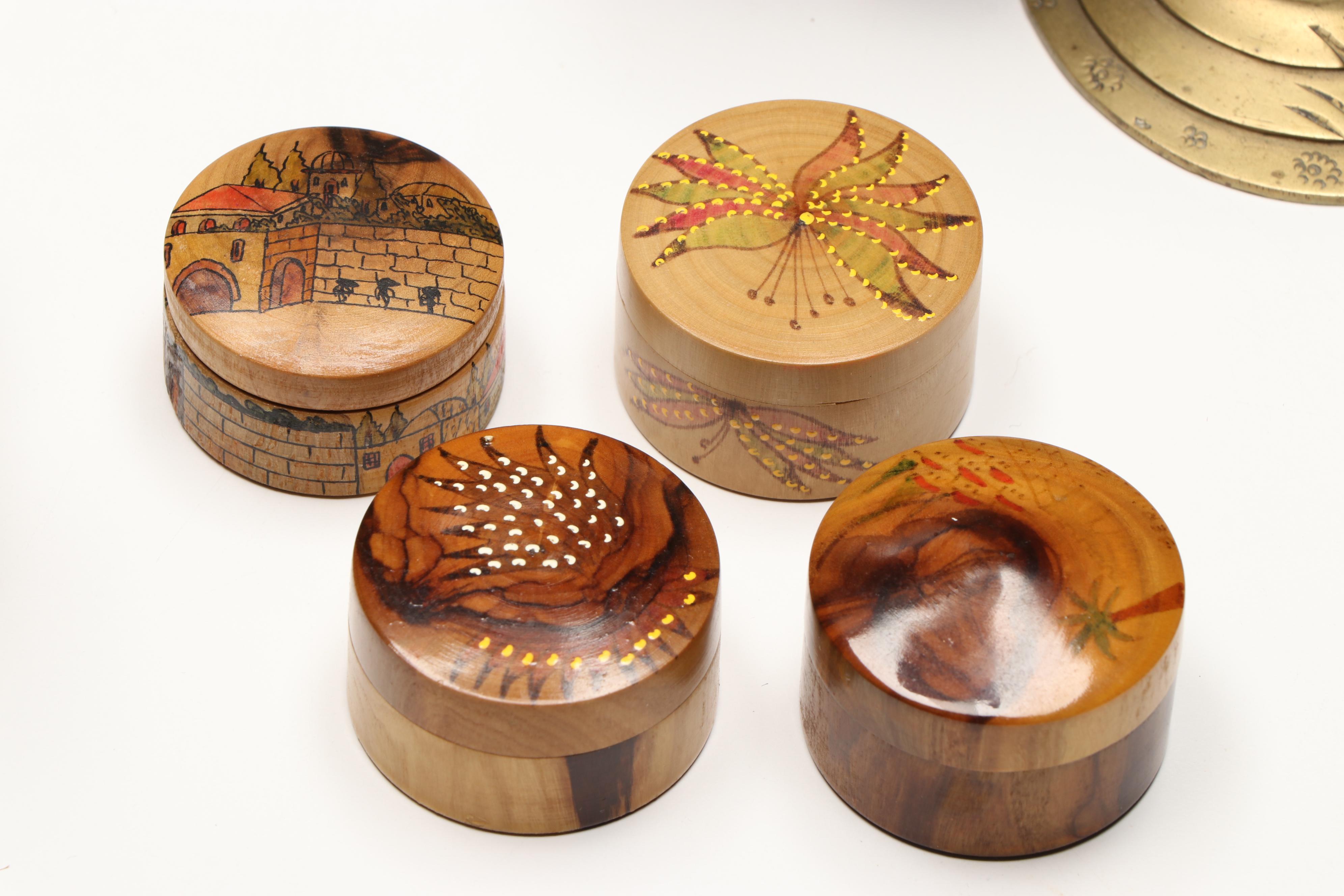 Cloisonné Enamel Egg, Brass Dragon Bell, and More Table Accessories