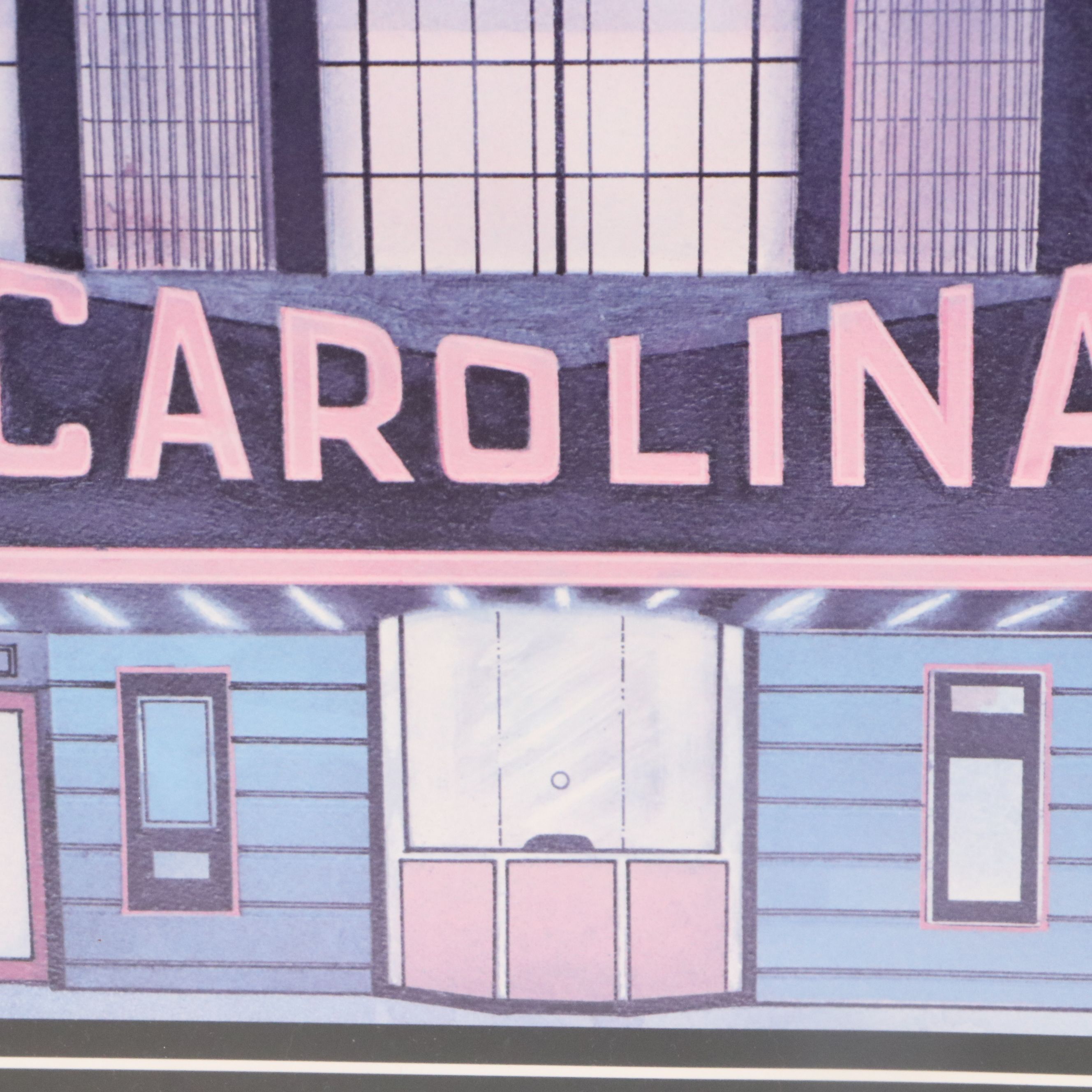 Offset Lithograph After Michael Rigsbee "The Carolina Theater," Late 20th C.