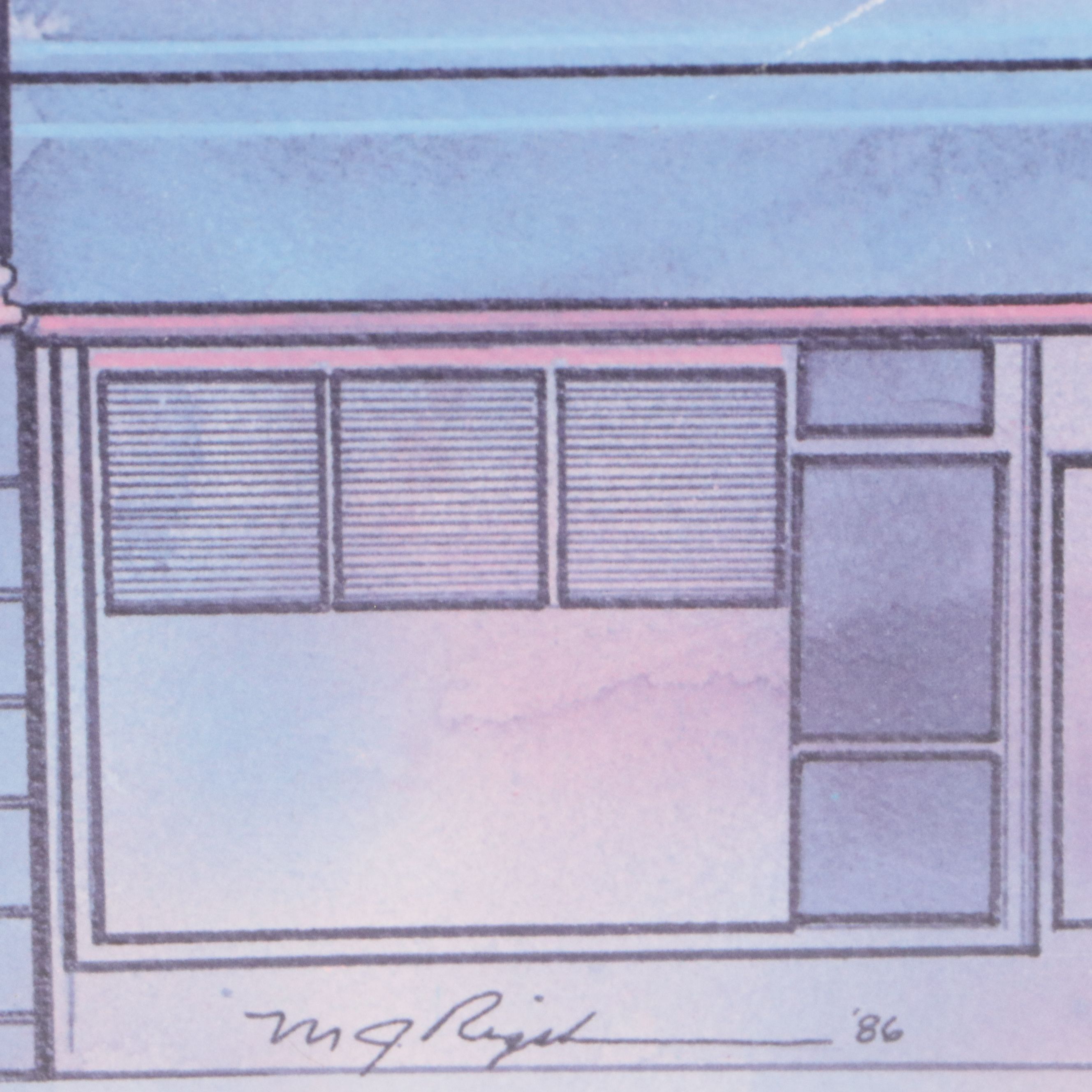 Offset Lithograph After Michael Rigsbee "The Carolina Theater," Late 20th C.