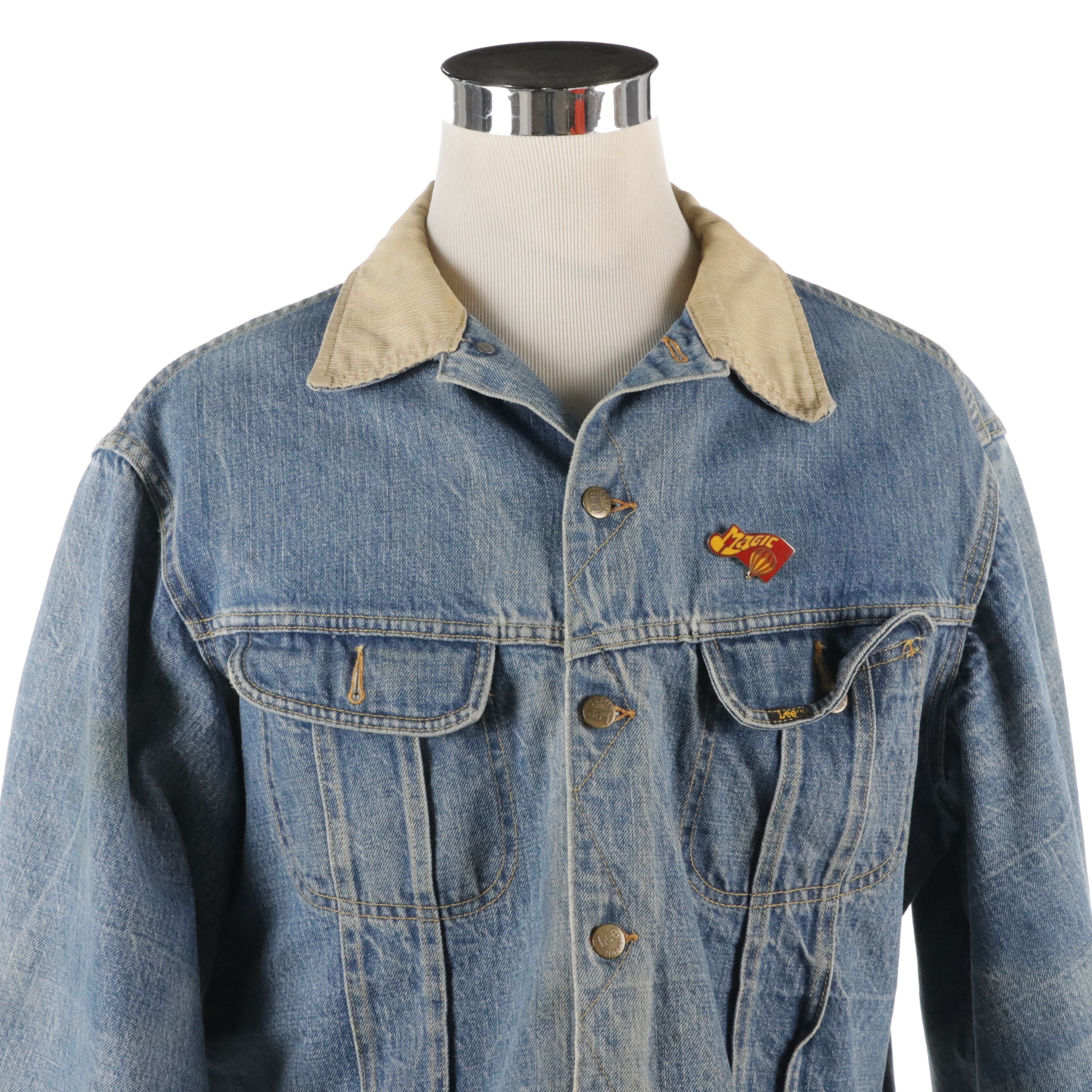 Men's Lee Storm Rider Jean Jacket and DKNY Orange Hooded Windbreaker