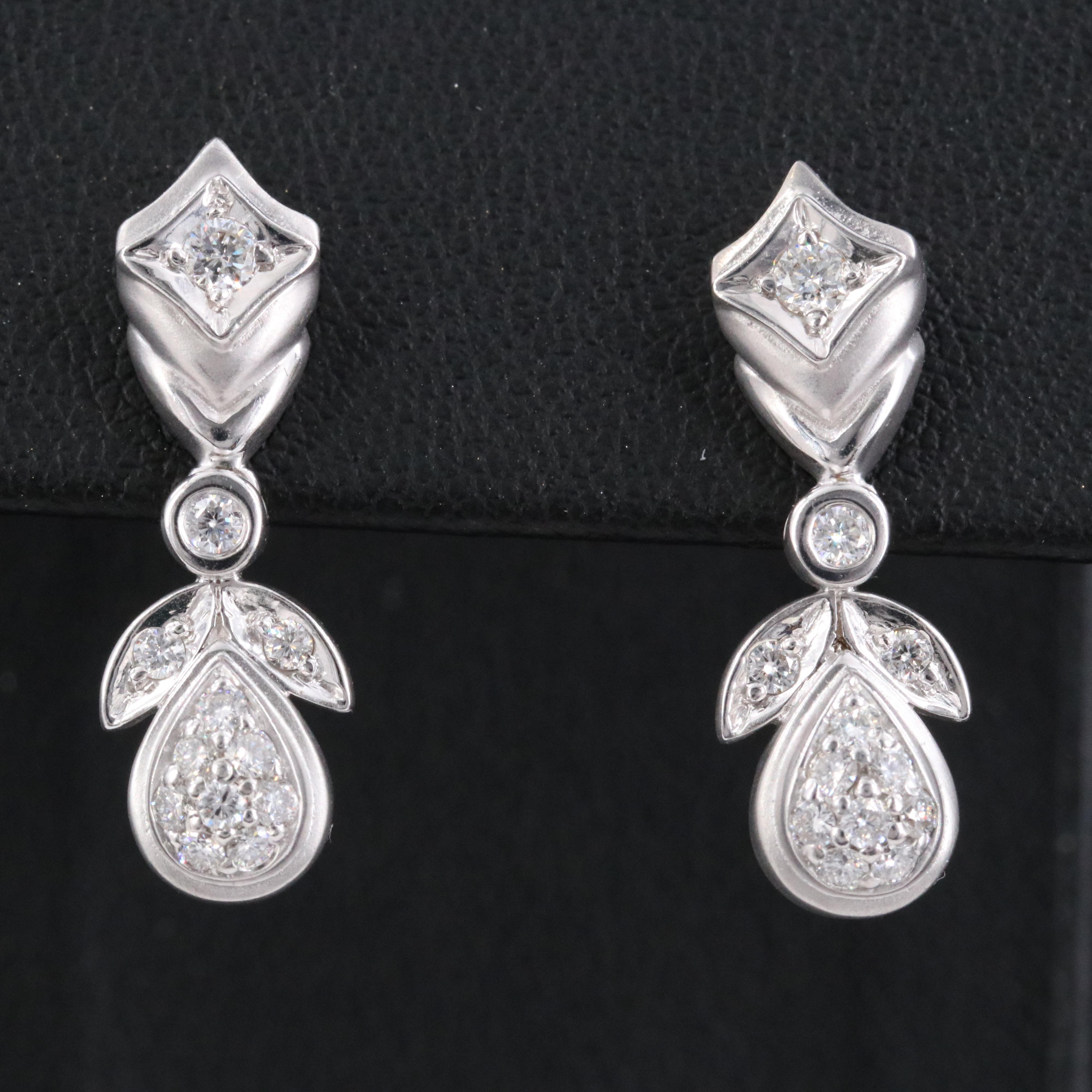 18K 0.52 CTW Diamond Earrings