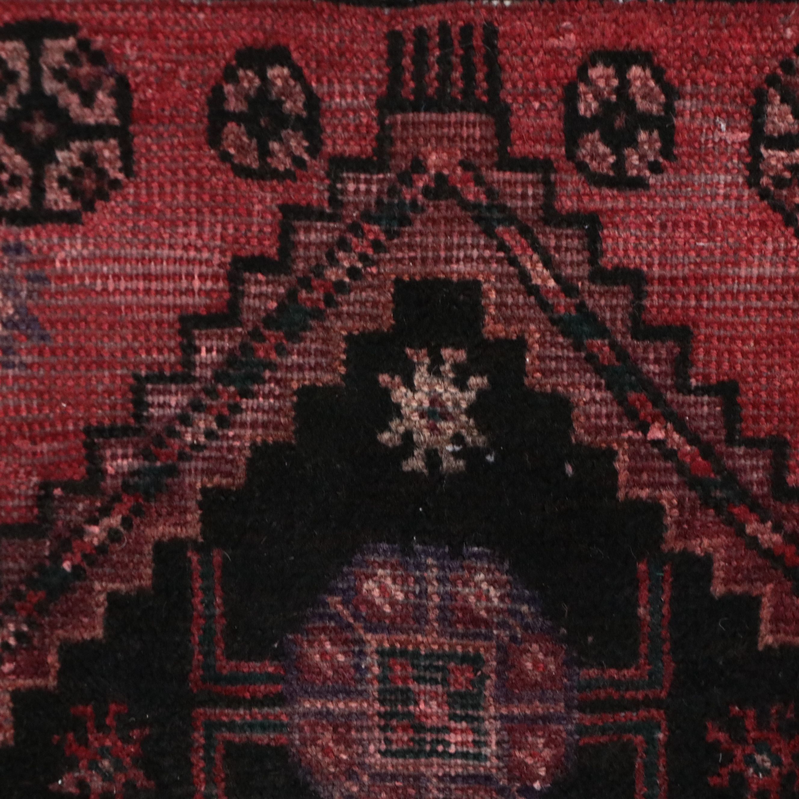 2'11 x 5'8 Hand-Knotted Persian Afshar Style Rug Remnant