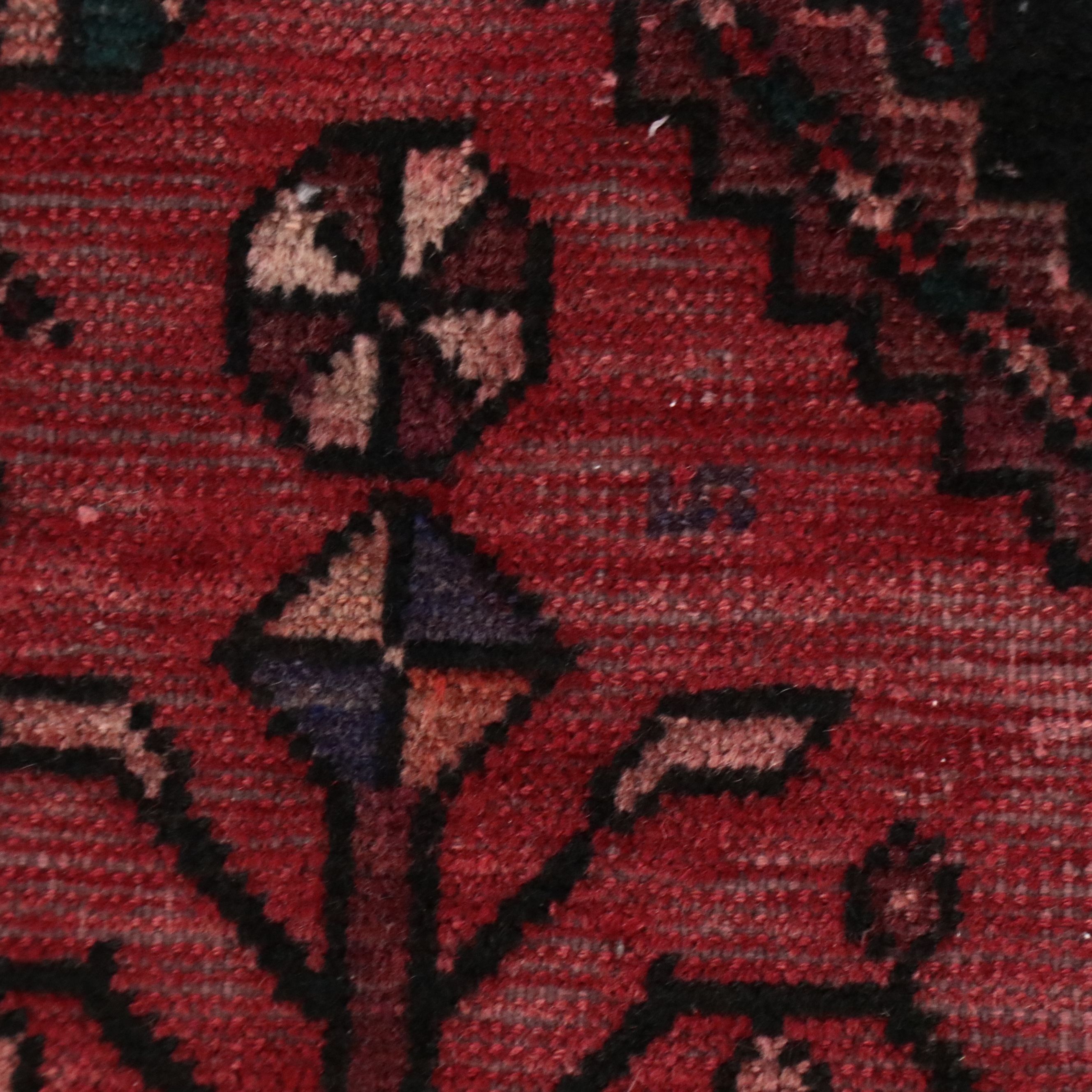 2'11 x 5'8 Hand-Knotted Persian Afshar Style Rug Remnant