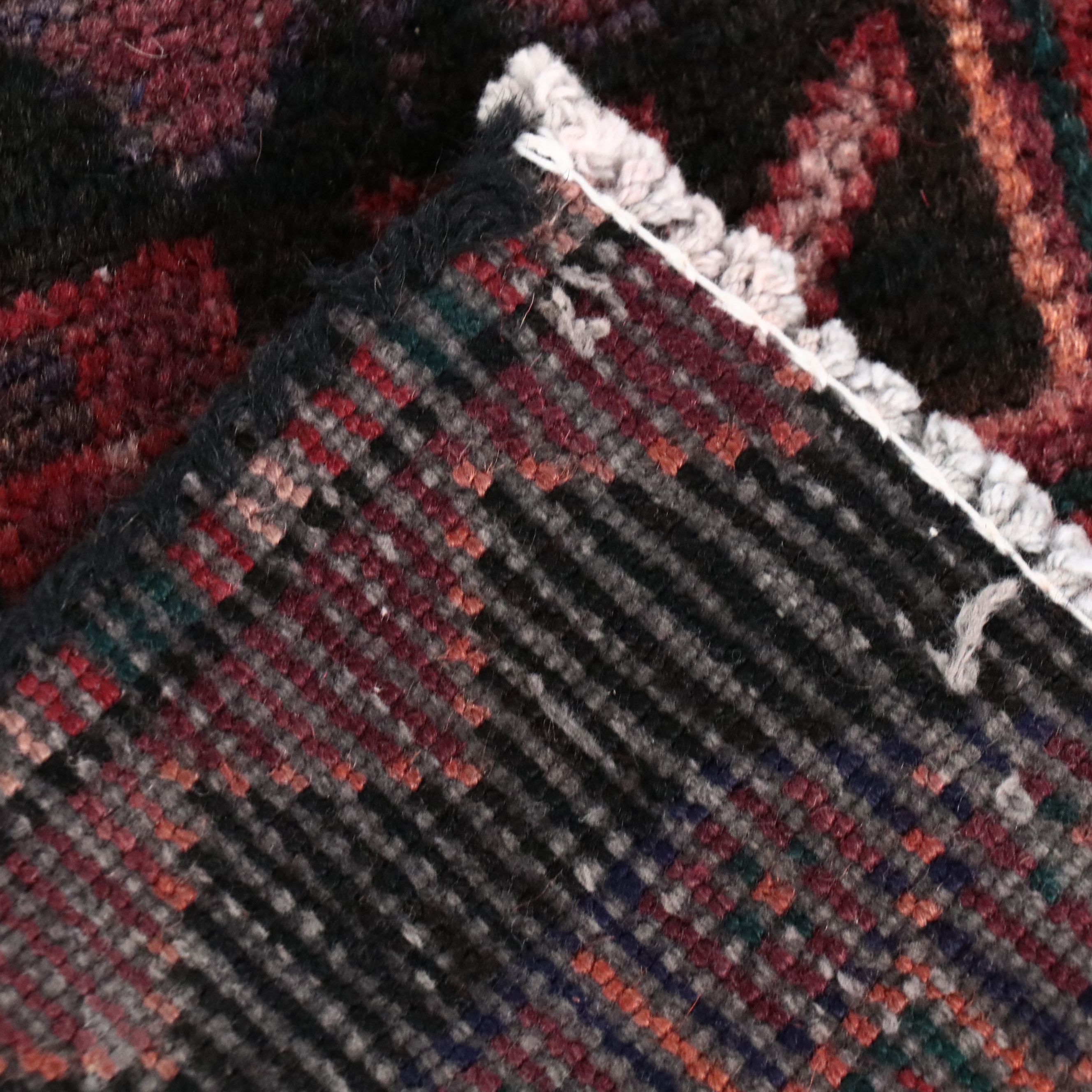 2'11 x 5'8 Hand-Knotted Persian Afshar Style Rug Remnant