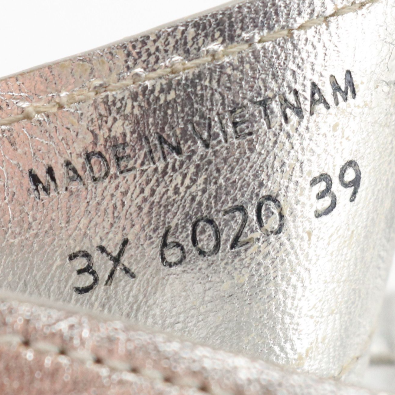 Prada Sport Silver Metallic Leather Cork Sandals