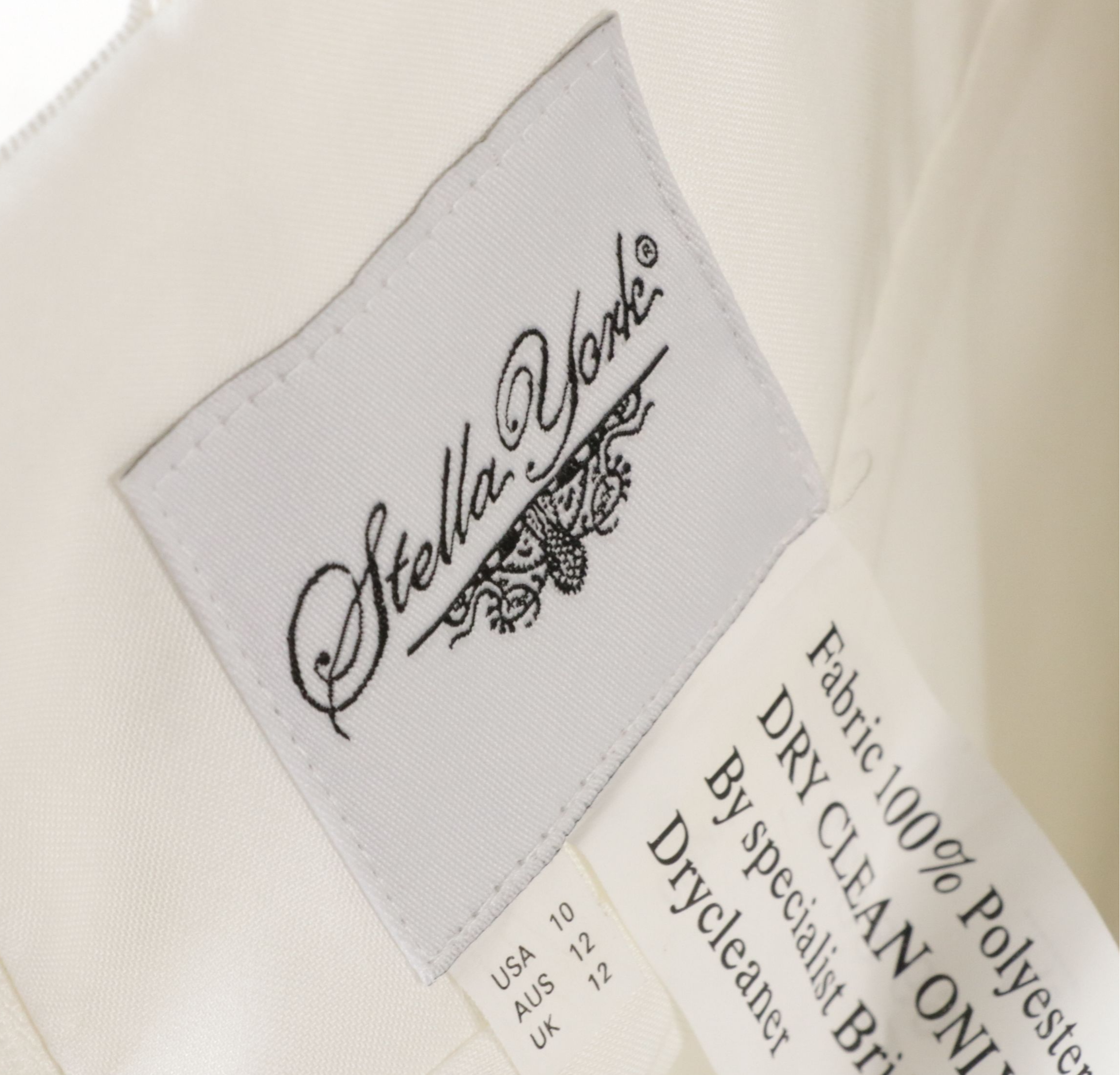 Stella York Ivory Tiered Tulle V-Neck Ballgown Style Bridal Dress