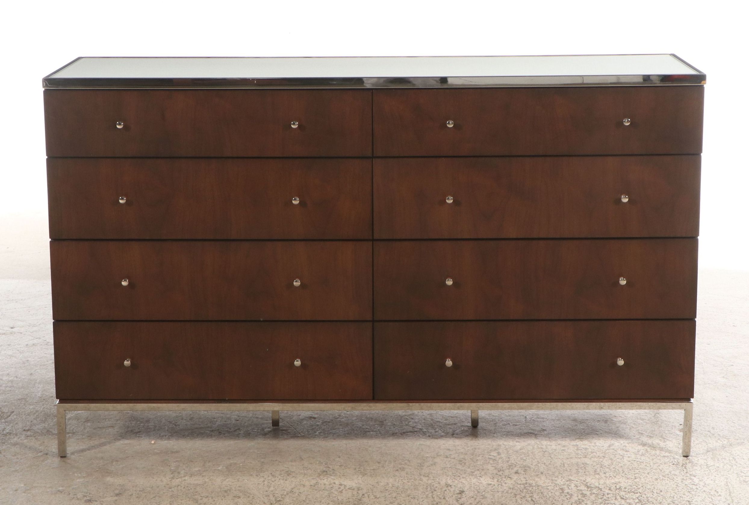 Mitchell Gold + Bob Williams Wood and Chrome "Manning" Dresser