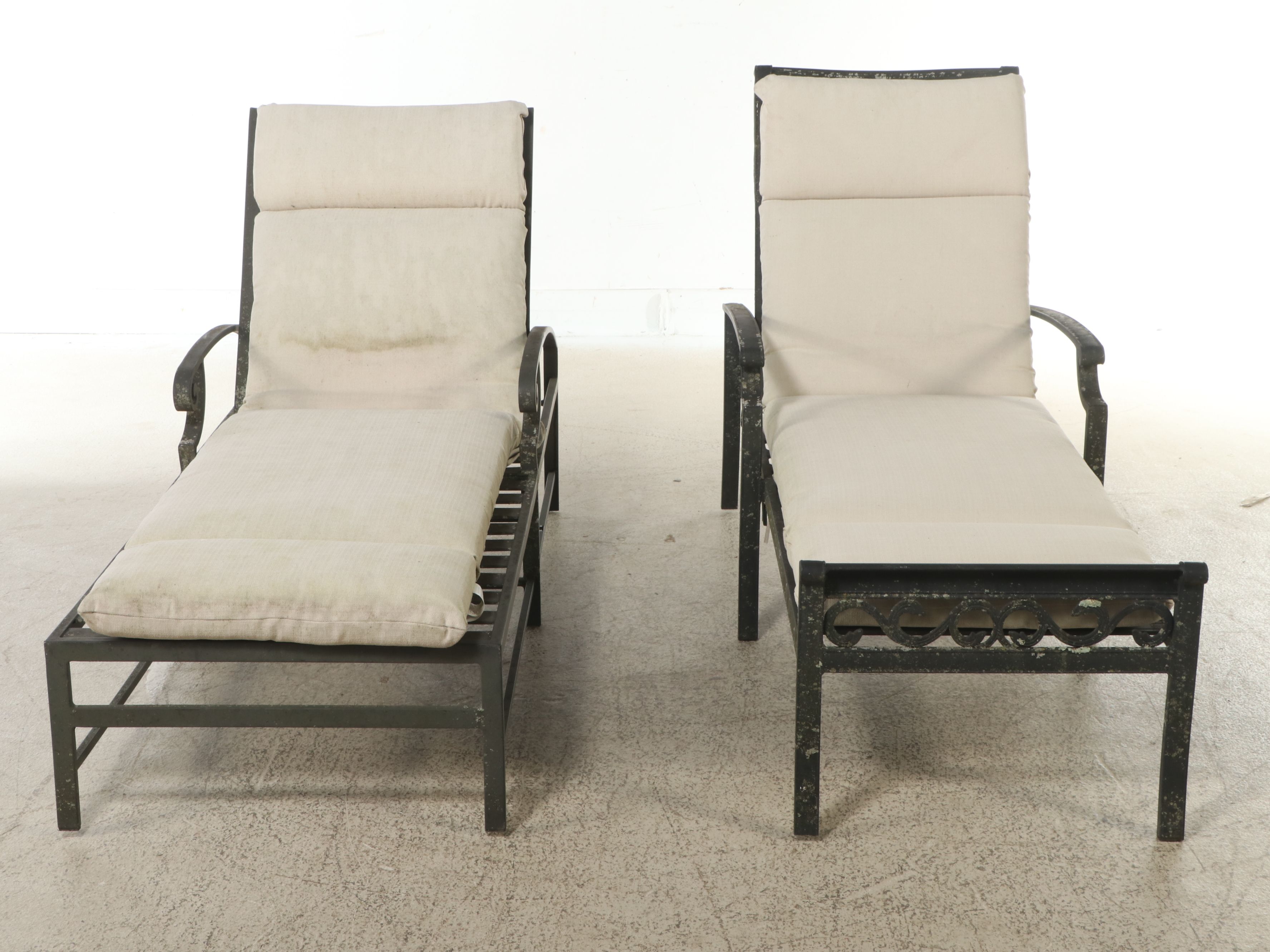 Thomasville and Other Cast Metal Patio Chaises