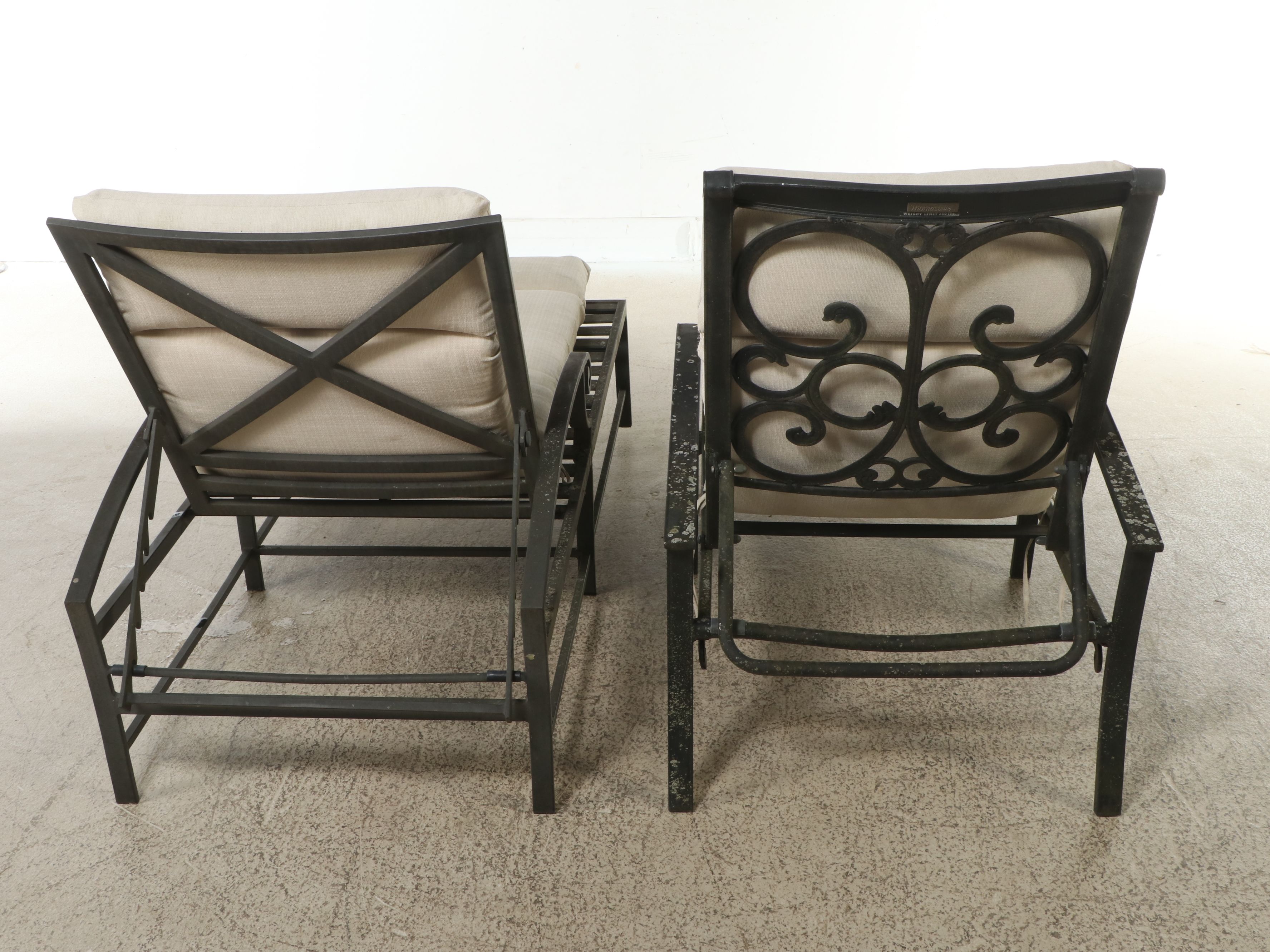 Thomasville and Other Cast Metal Patio Chaises