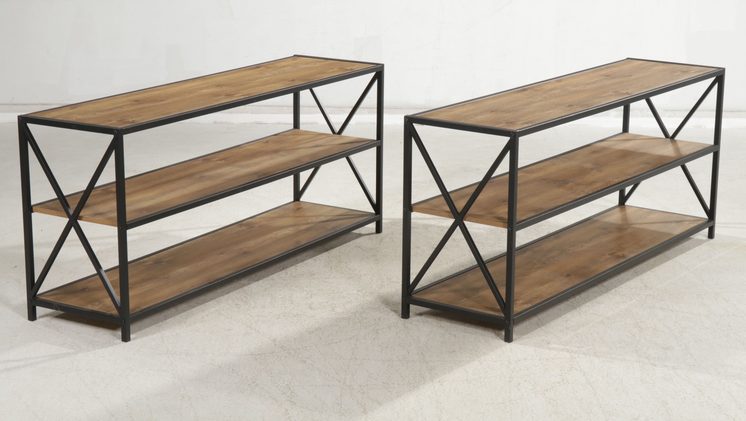 Three Contemporary Walker Edison Shelves, 2019