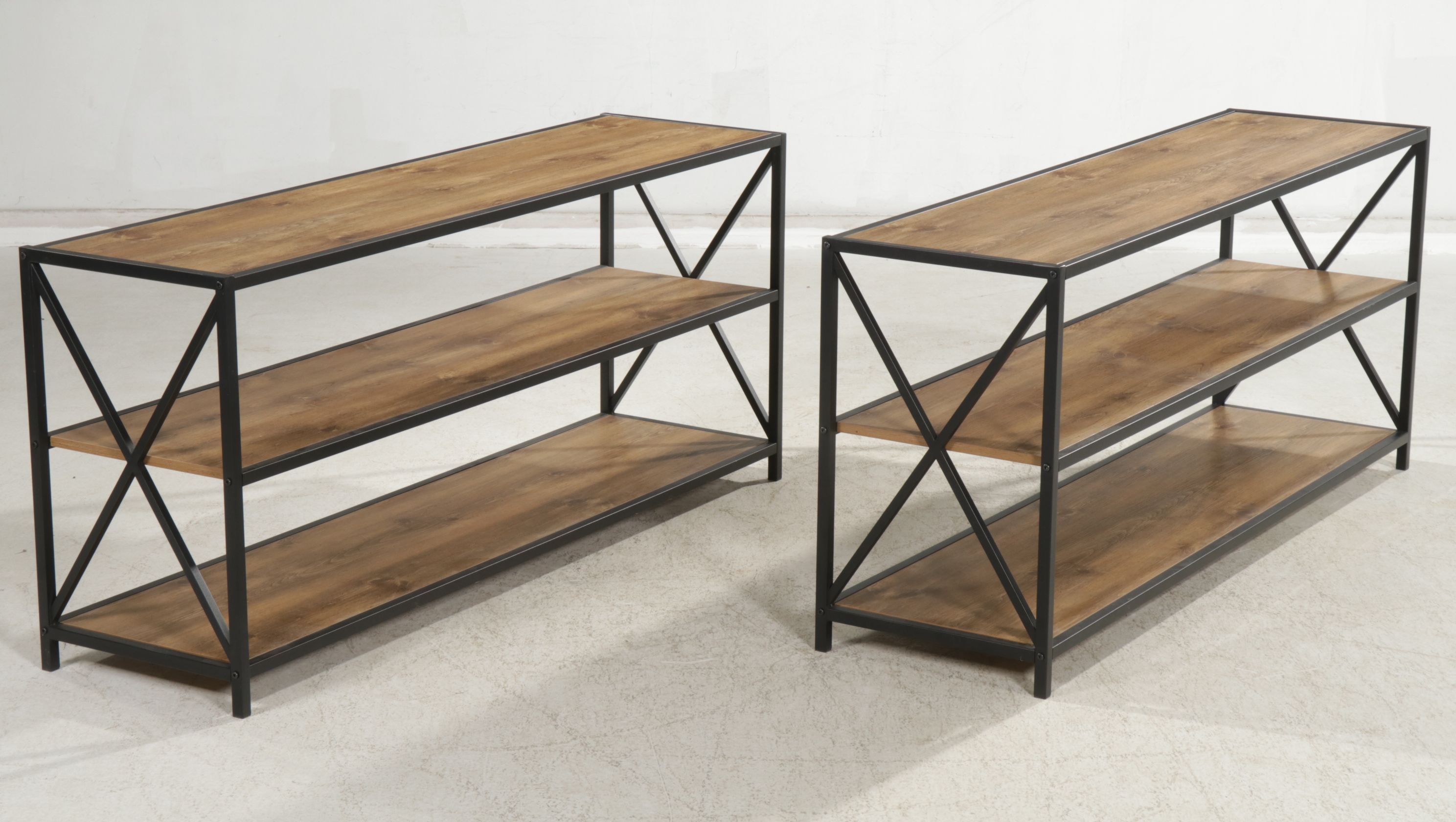 Three Contemporary Walker Edison Shelves, 2019