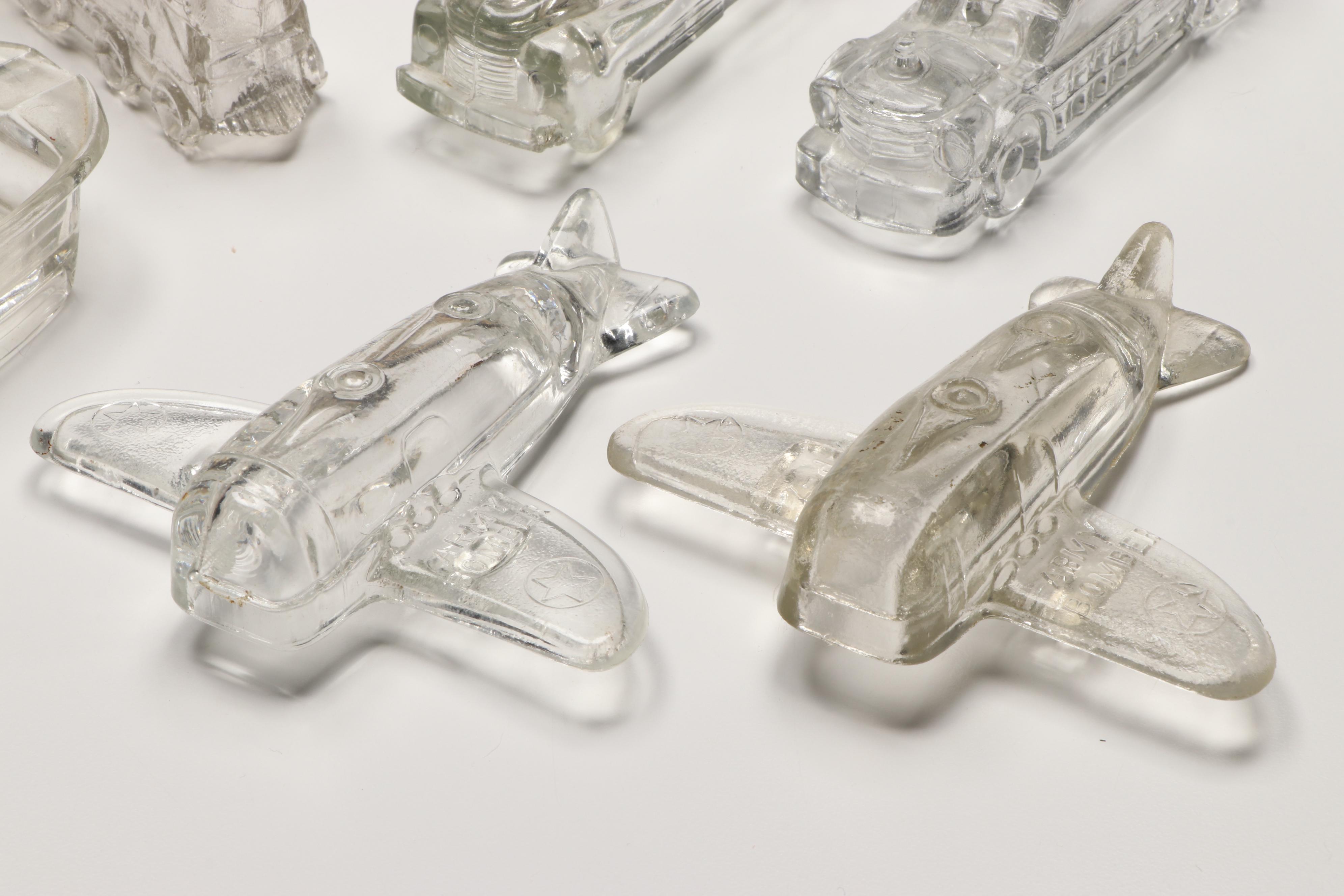 Avon Betsy Ross Perfume Bottles with Glass Animals and Vehicles