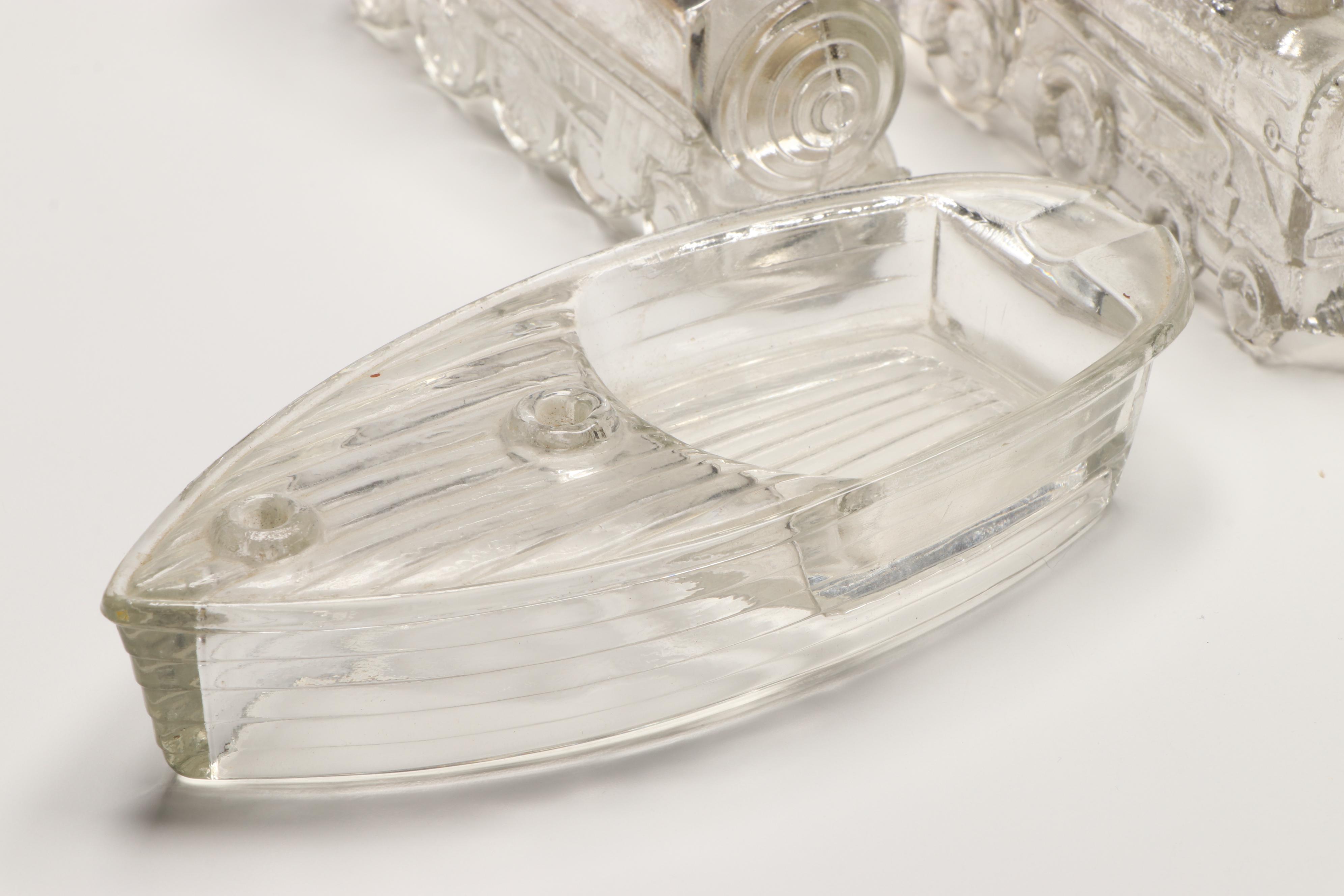 Avon Betsy Ross Perfume Bottles with Glass Animals and Vehicles