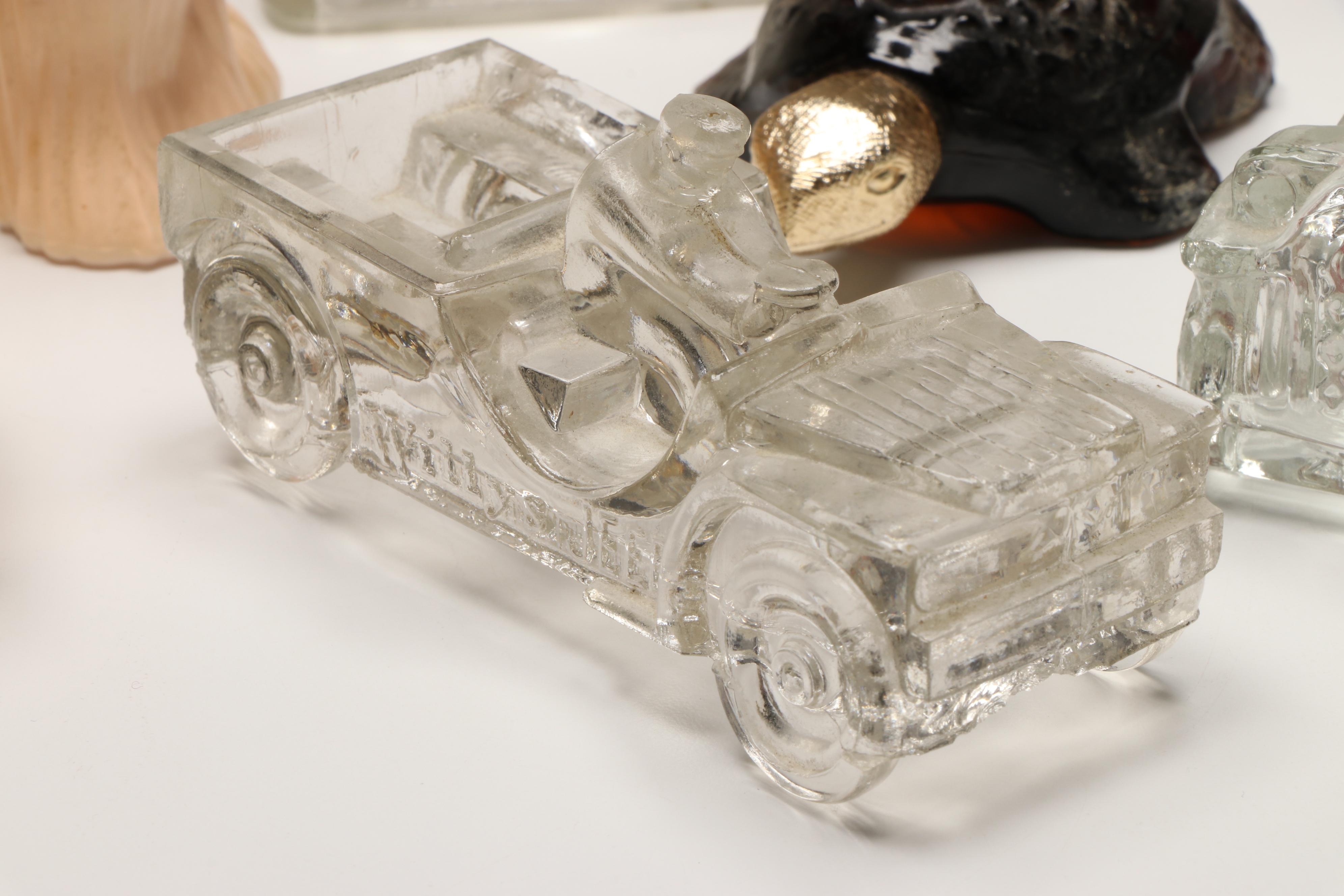 Avon Betsy Ross Perfume Bottles with Glass Animals and Vehicles