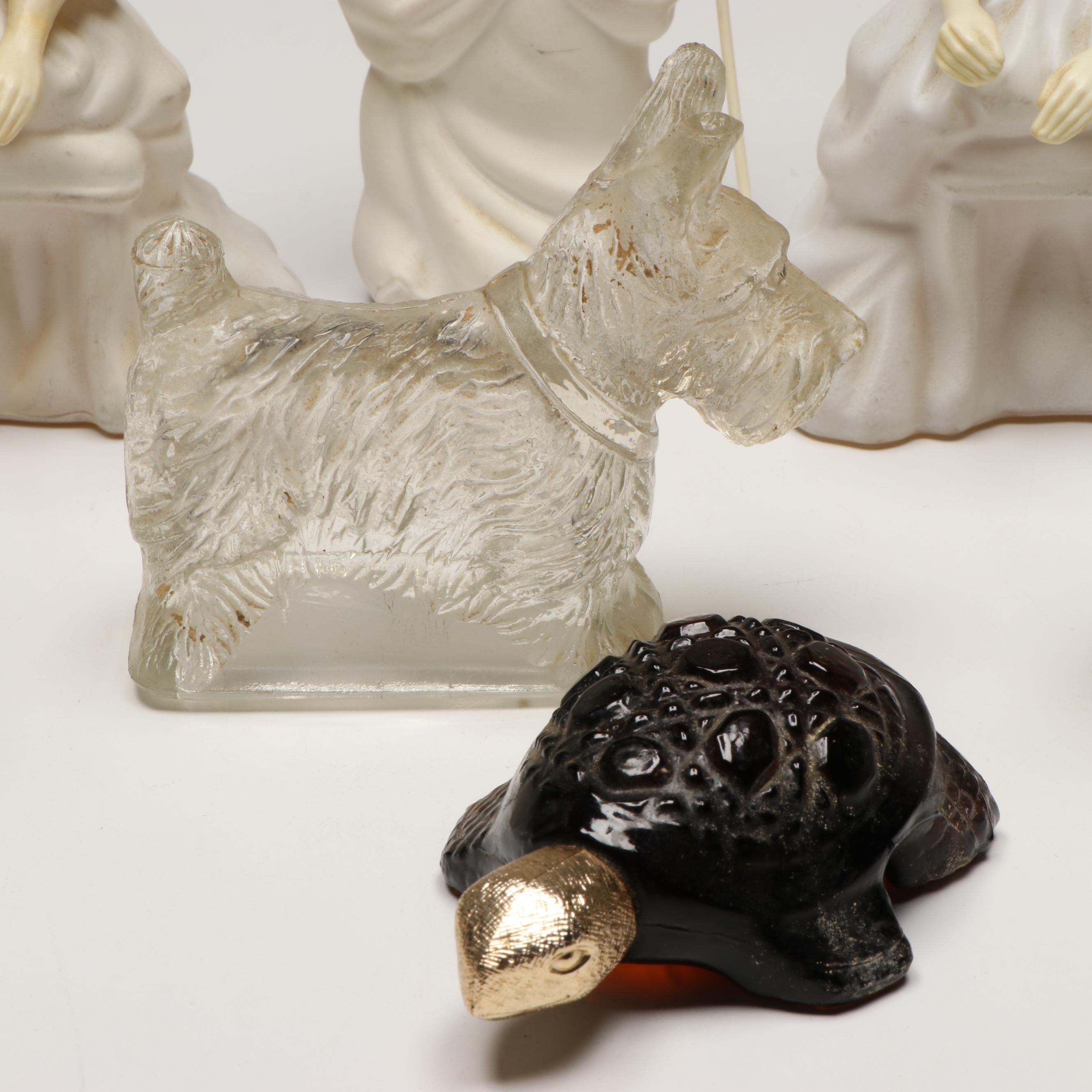 Avon Betsy Ross Perfume Bottles with Glass Animals and Vehicles