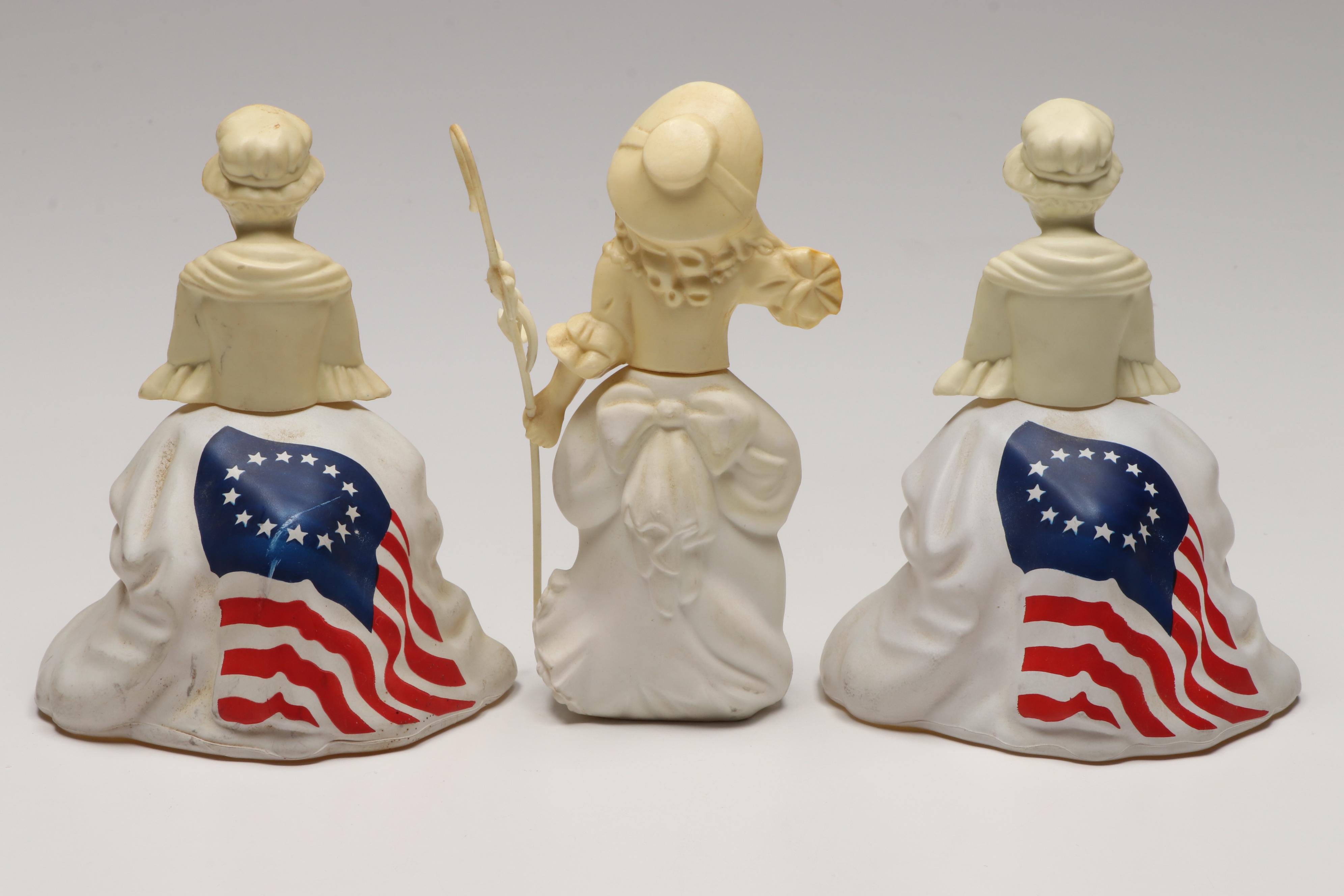 Avon Betsy Ross Perfume Bottles with Glass Animals and Vehicles
