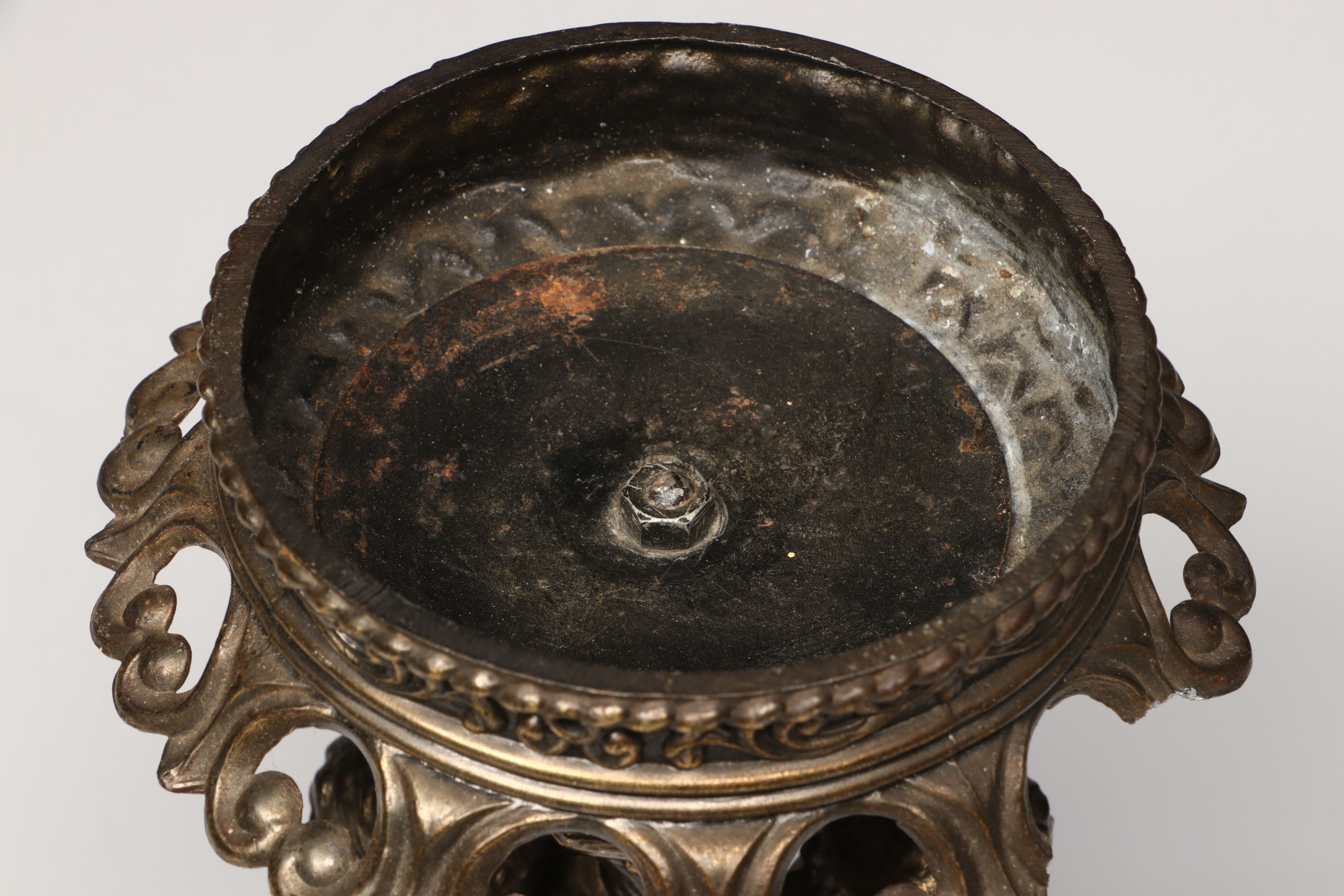 Pitman-Dreitzer Brass Finish Plant Stand and More Table Accessories