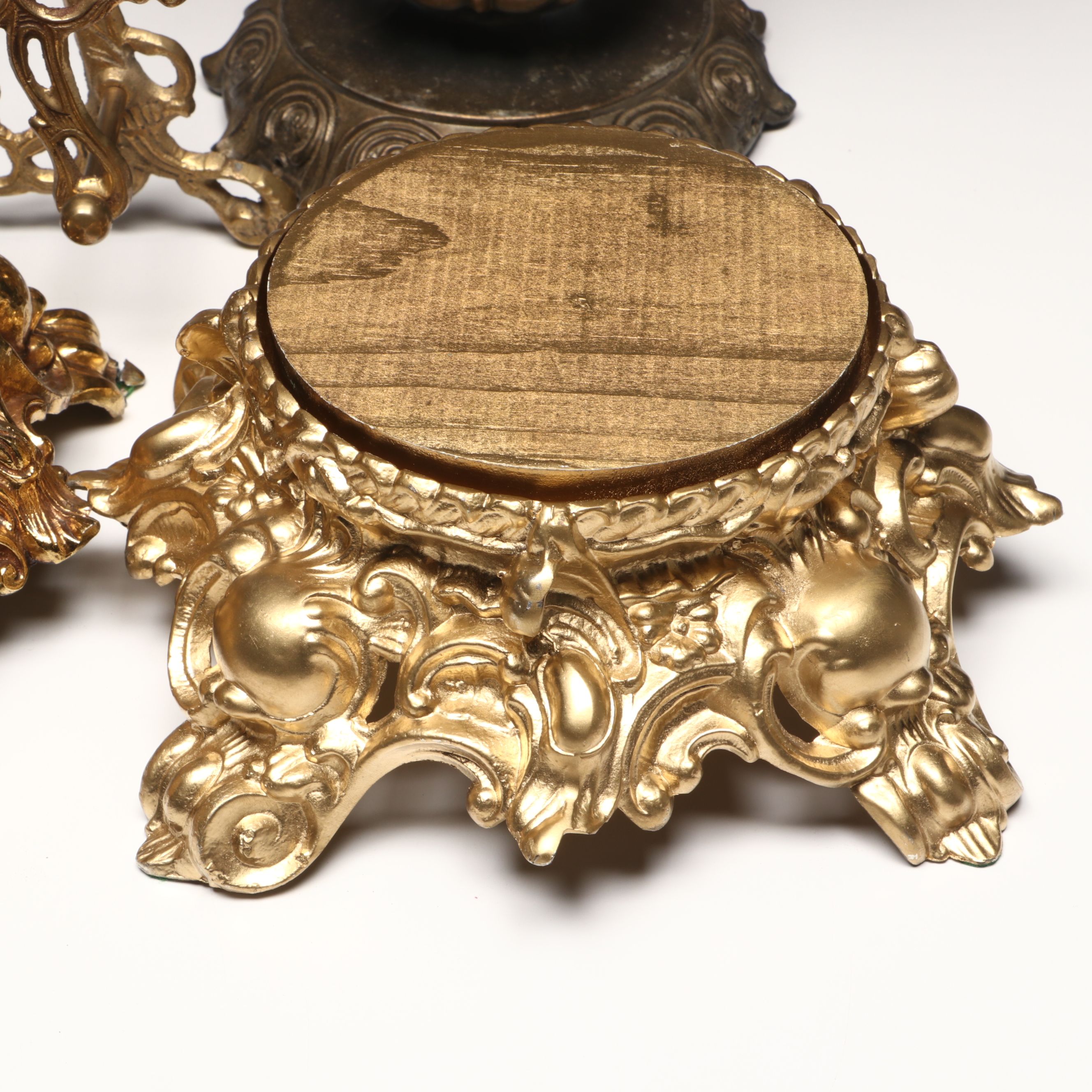 Pitman-Dreitzer Brass Finish Plant Stand and More Table Accessories