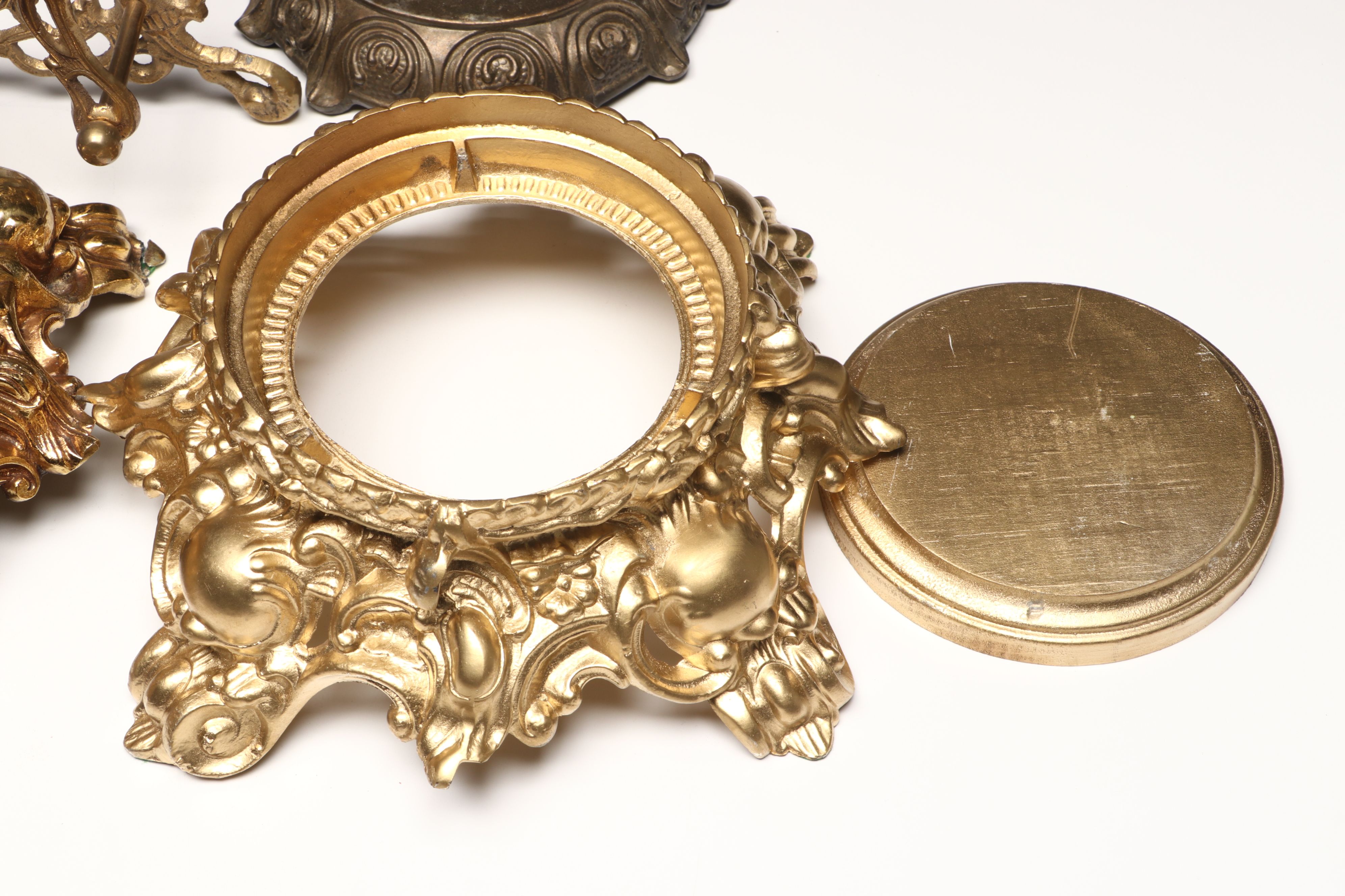 Pitman-Dreitzer Brass Finish Plant Stand and More Table Accessories