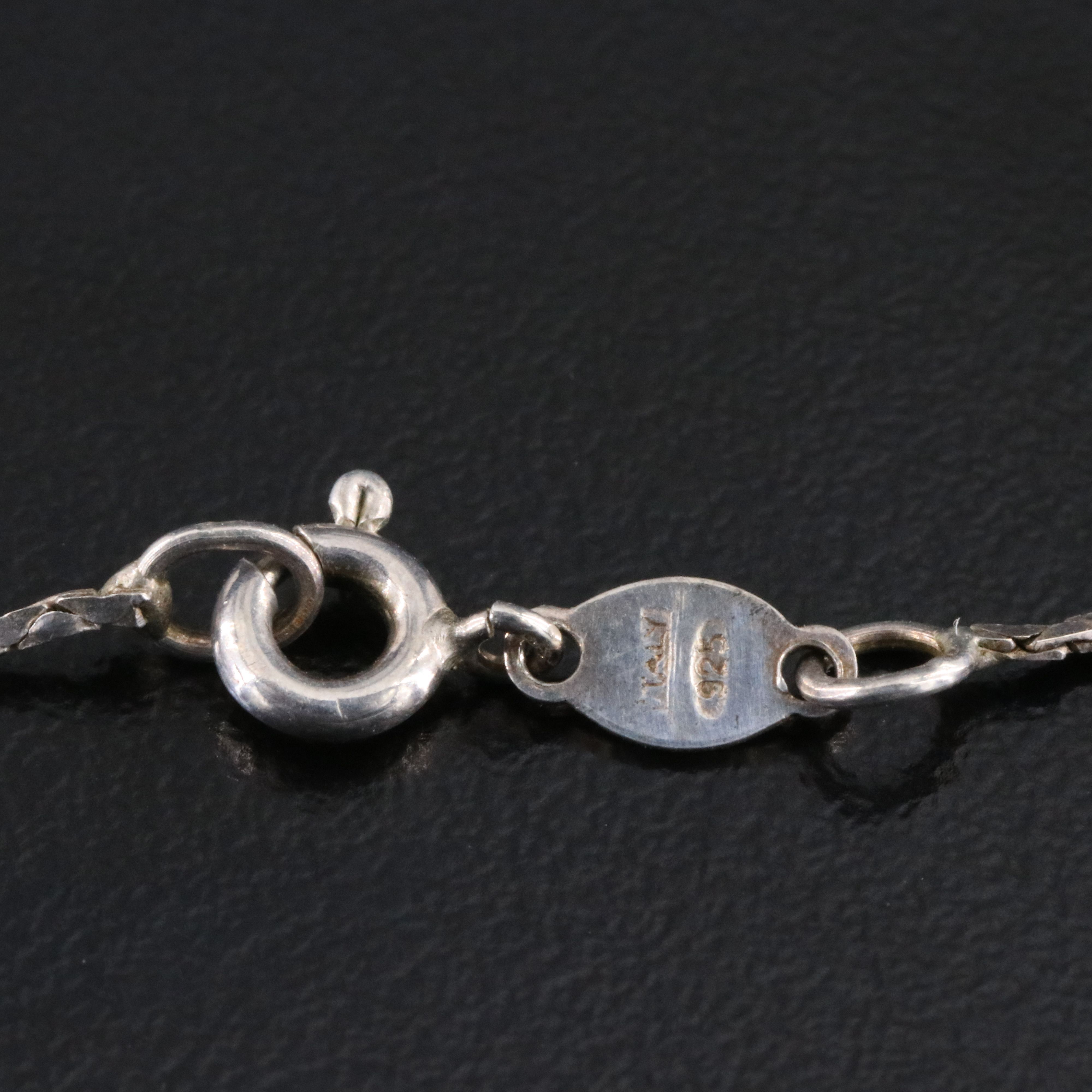 Sterling Pottery Pendant Necklace