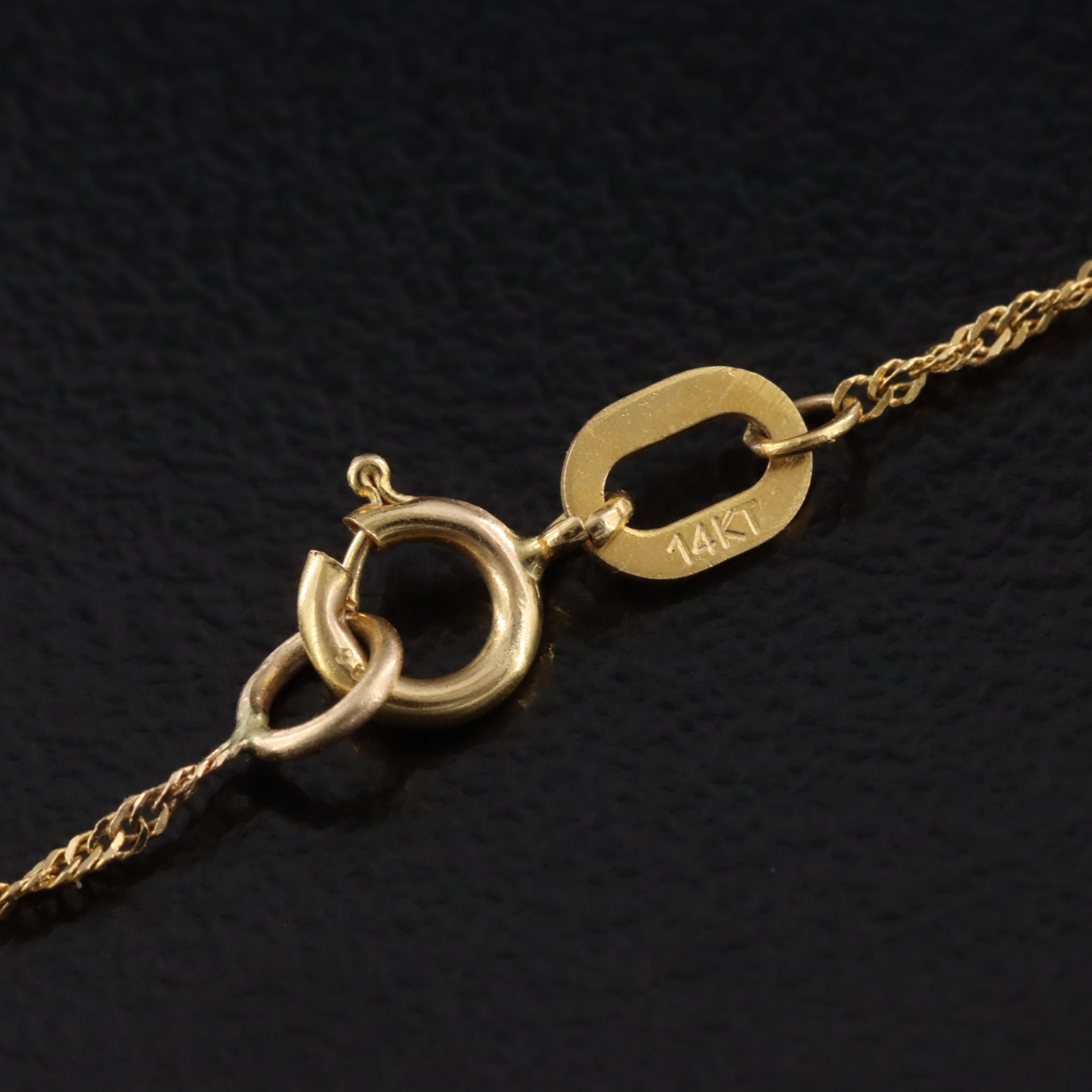 14K Enamel Butterfly Necklace