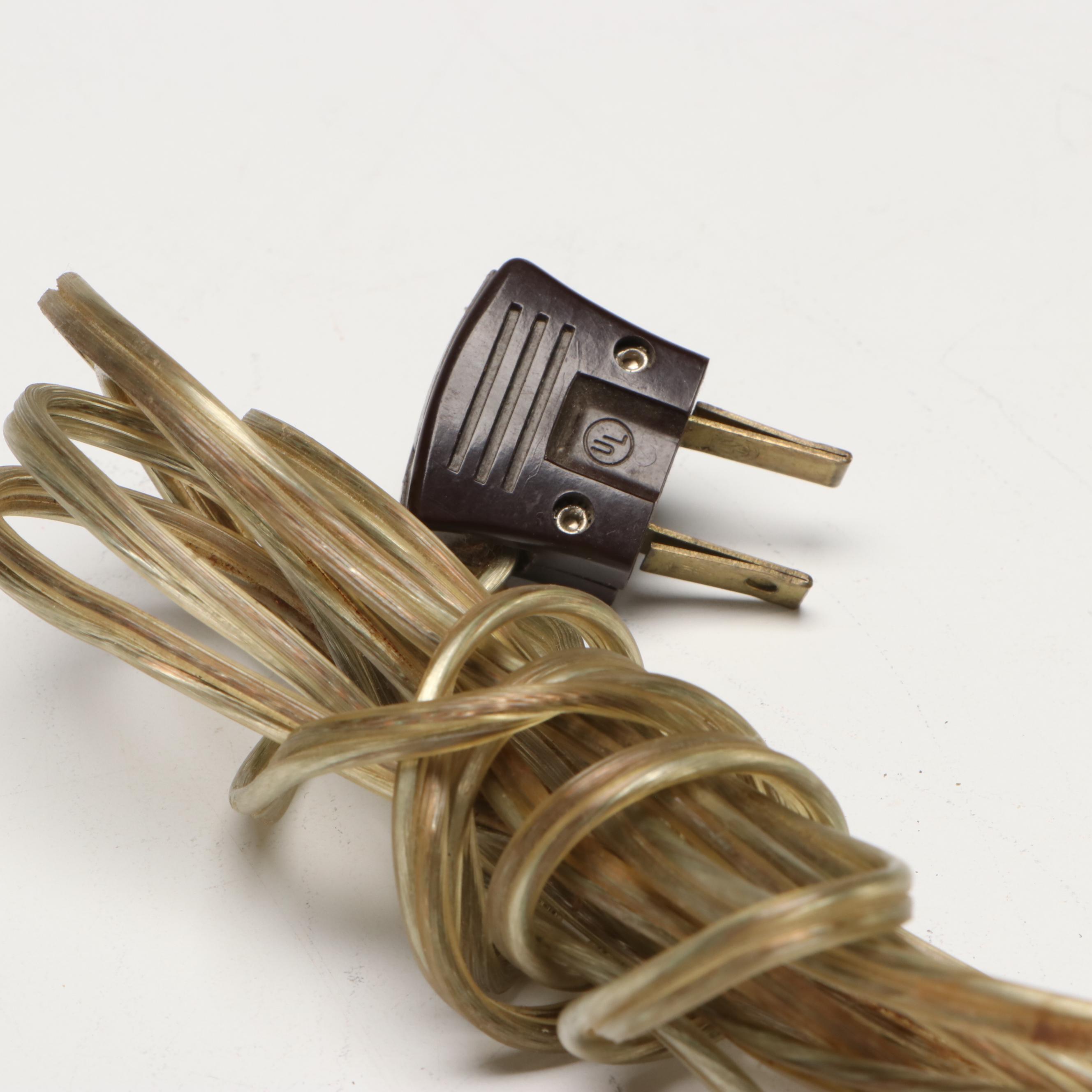 Salem Brothers Art Nouveau Slag Glass Table Lamp, Early 20th Century