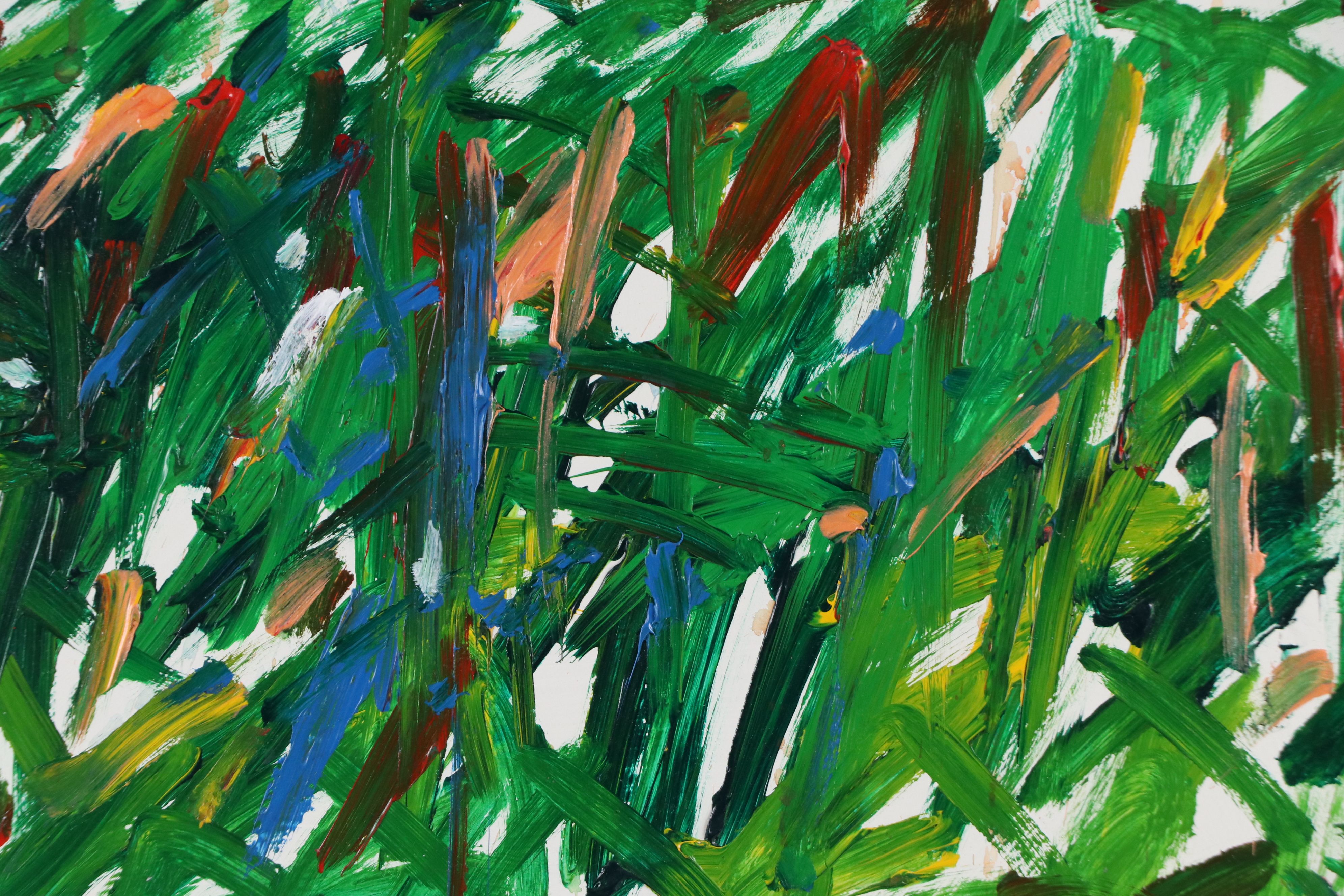 Jack Meanwell Acrylic Painting: Abstract Expressionist, 1994