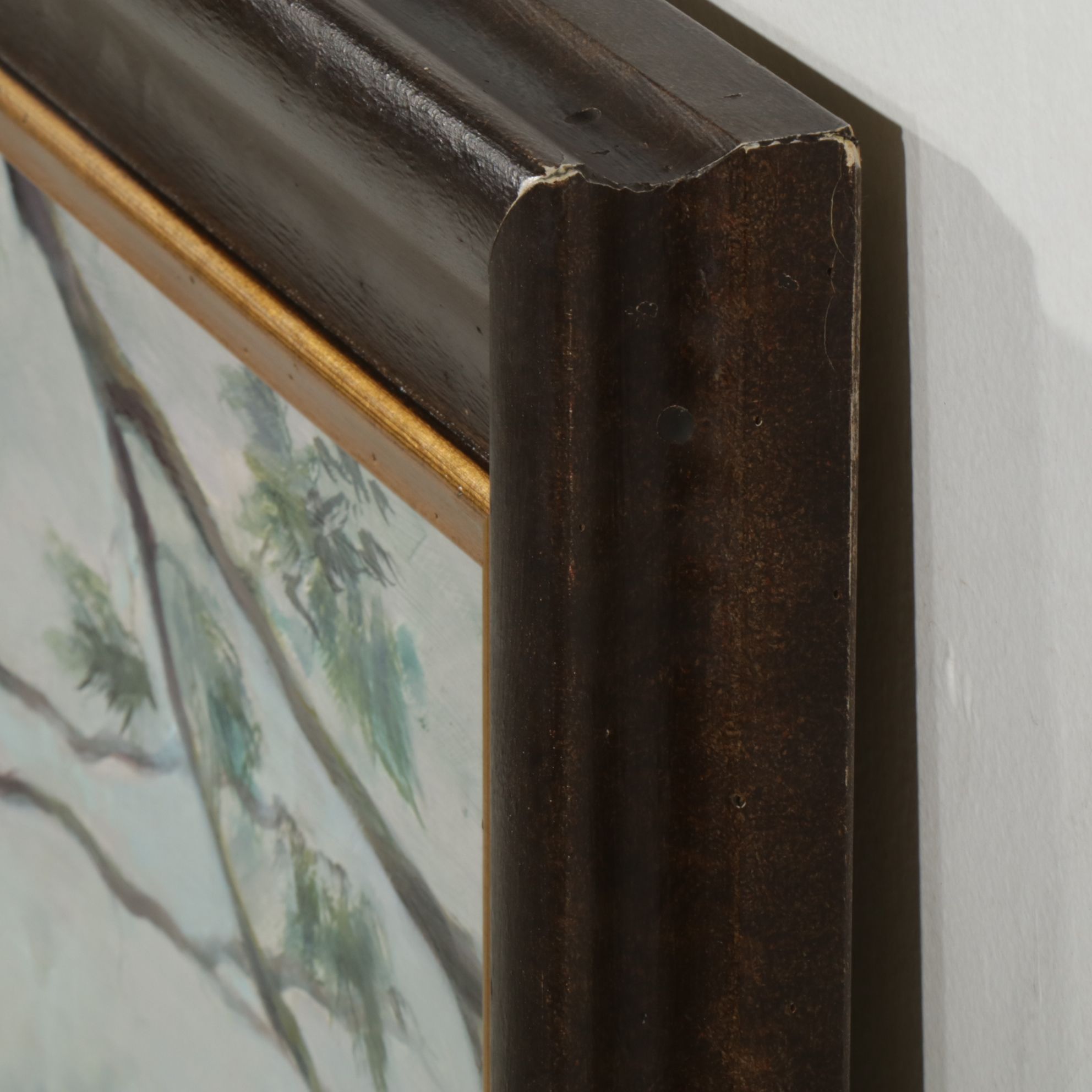 Diane Corman Oil Painting "Lone Bull", Late 20th to Early 21st Century