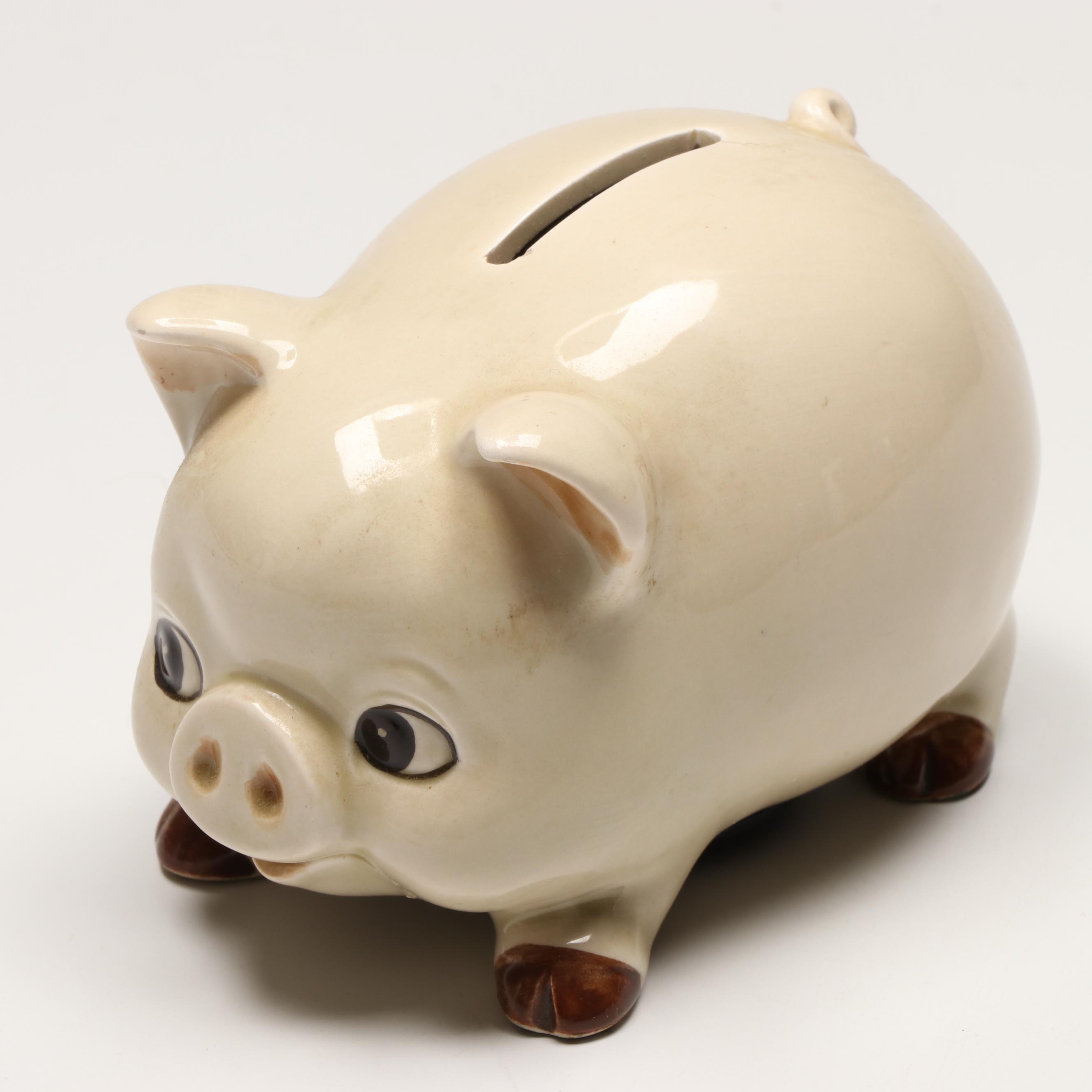 Vintage Ceramic Piggy Banks, Mid to Late 20th Century