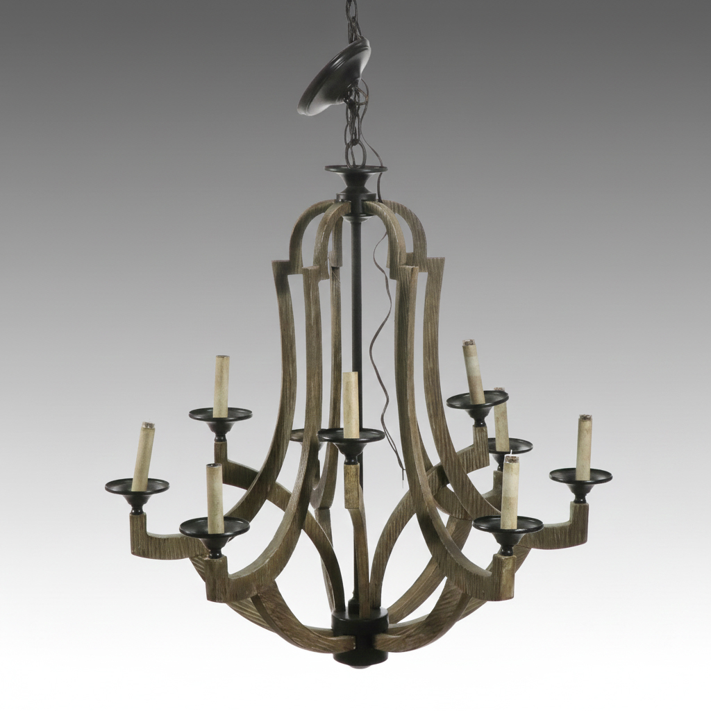 Craftmade Winton Weathered Oak Farmhouse Style Chandelier