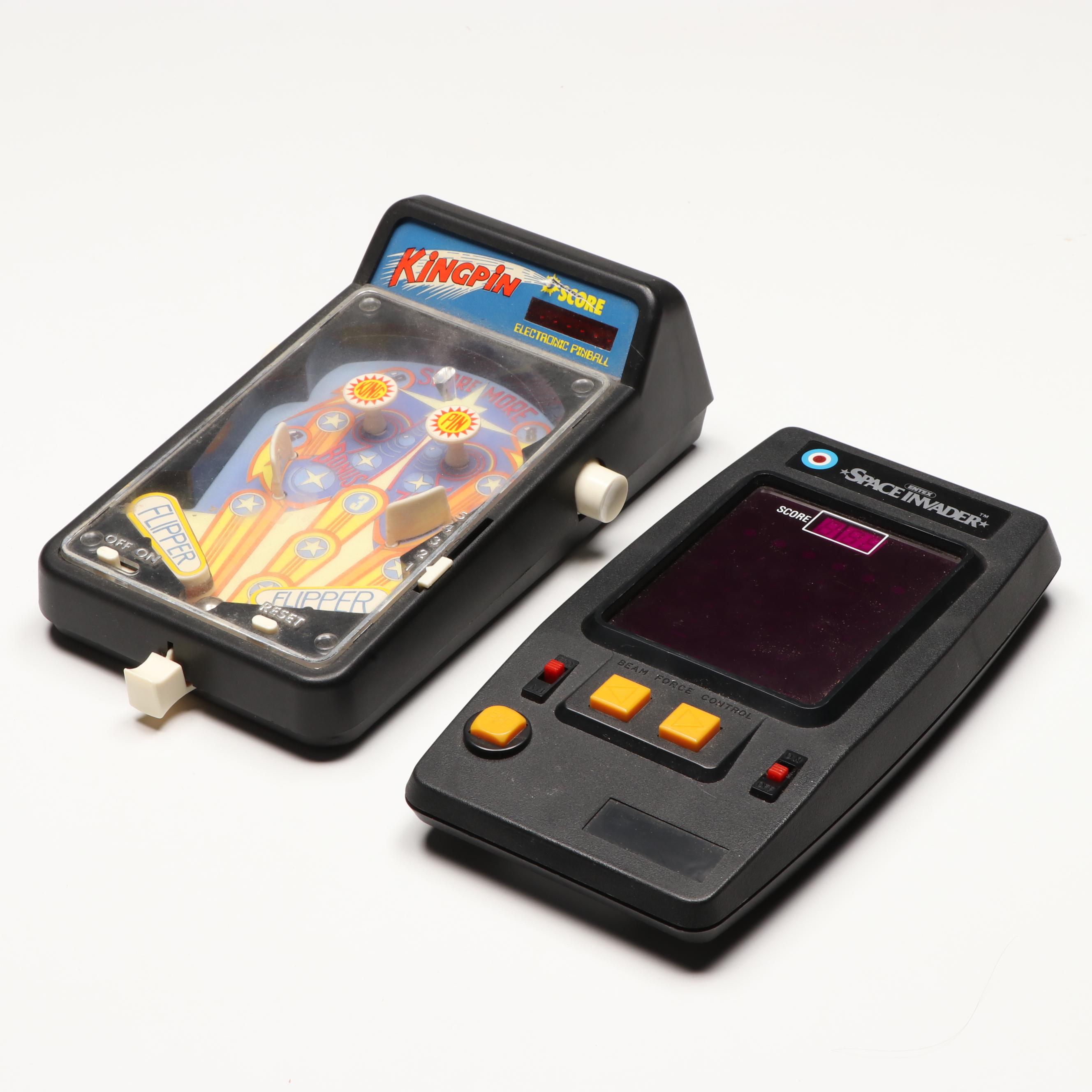 Space Invader, Kingpin Pinball and More Vintage Handheld Arcade Games