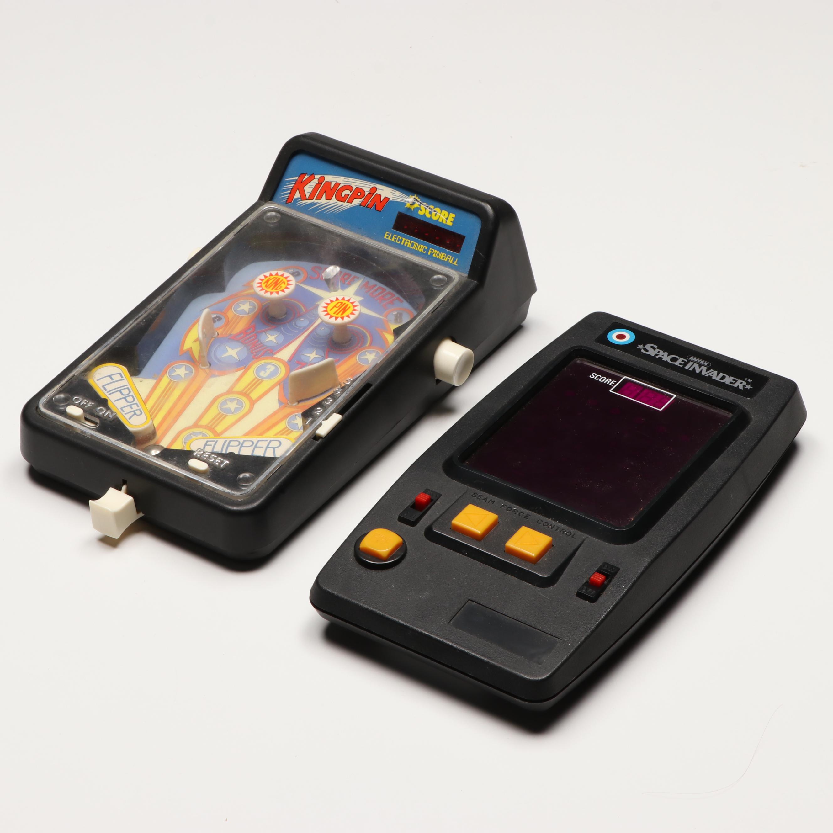 Space Invader, Kingpin Pinball and More Vintage Handheld Arcade Games