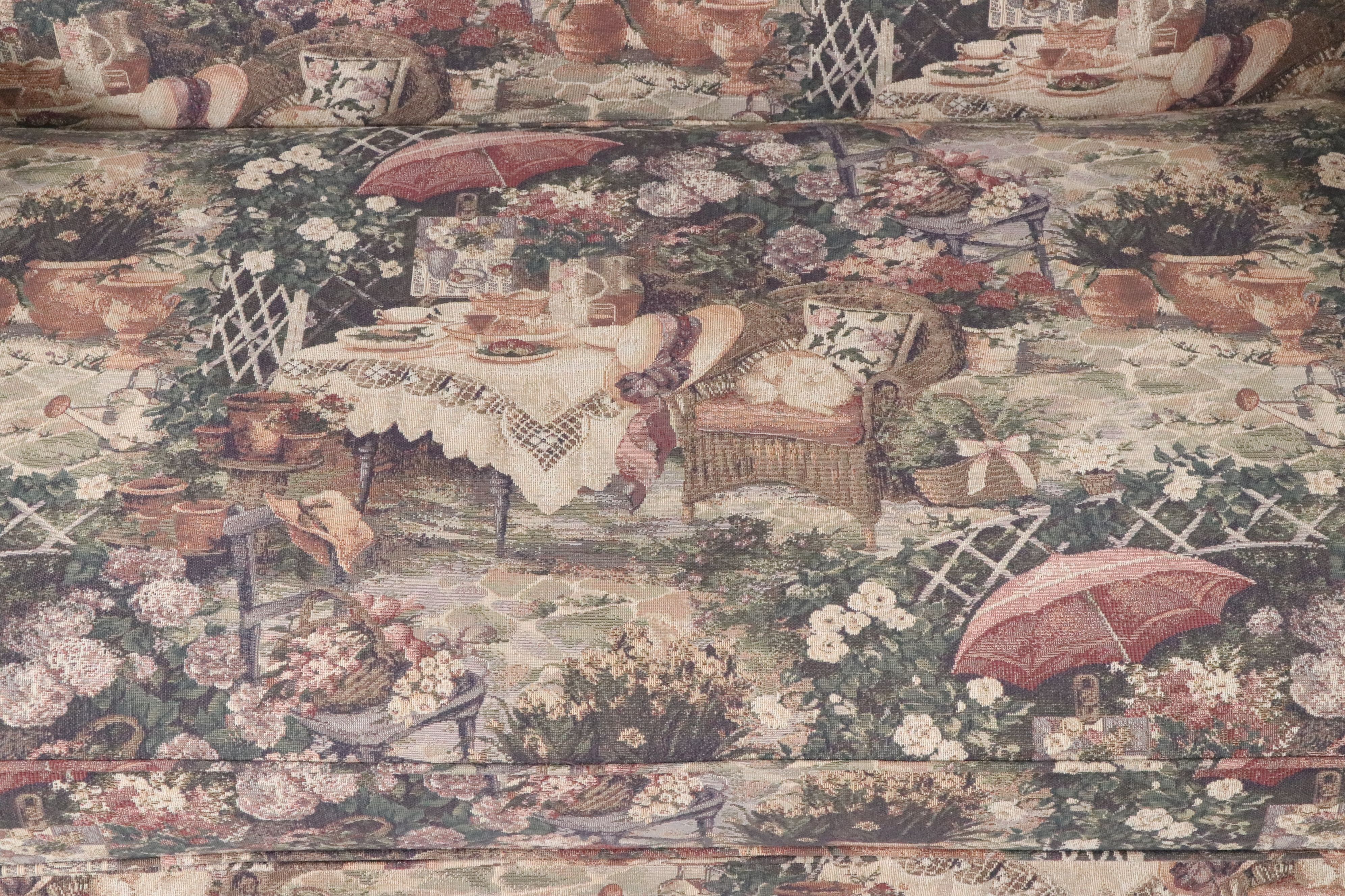 Pembrook Corp. Queen Anne Style Upholstered Loveseat