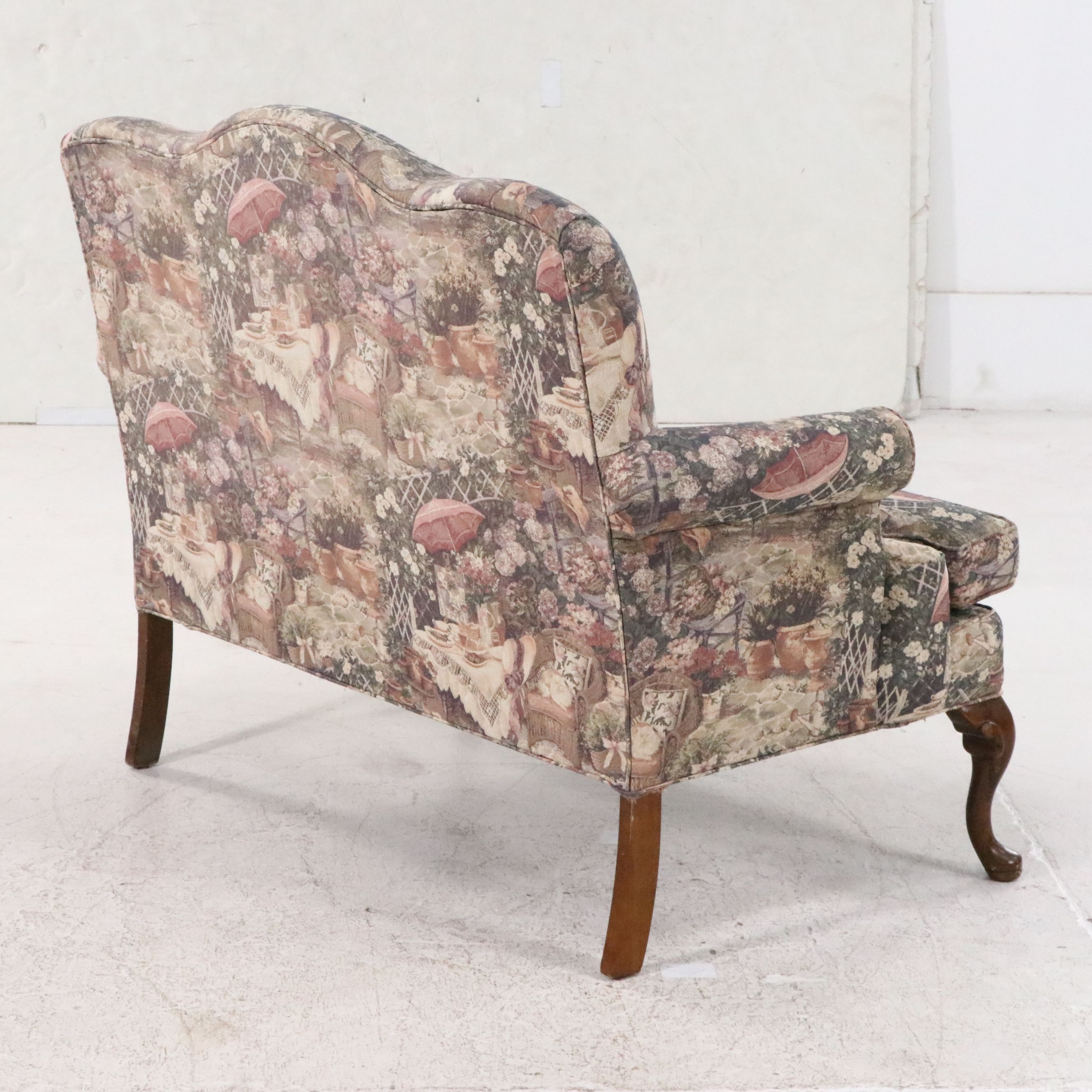 Pembrook Corp. Queen Anne Style Upholstered Loveseat