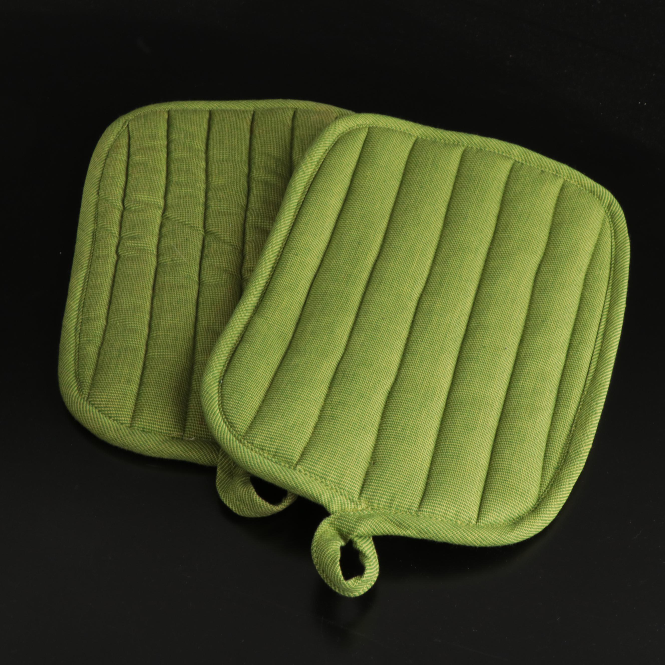 Crate & Barrel Oven Mitts with World Market White Ceramic and More Dinnerware