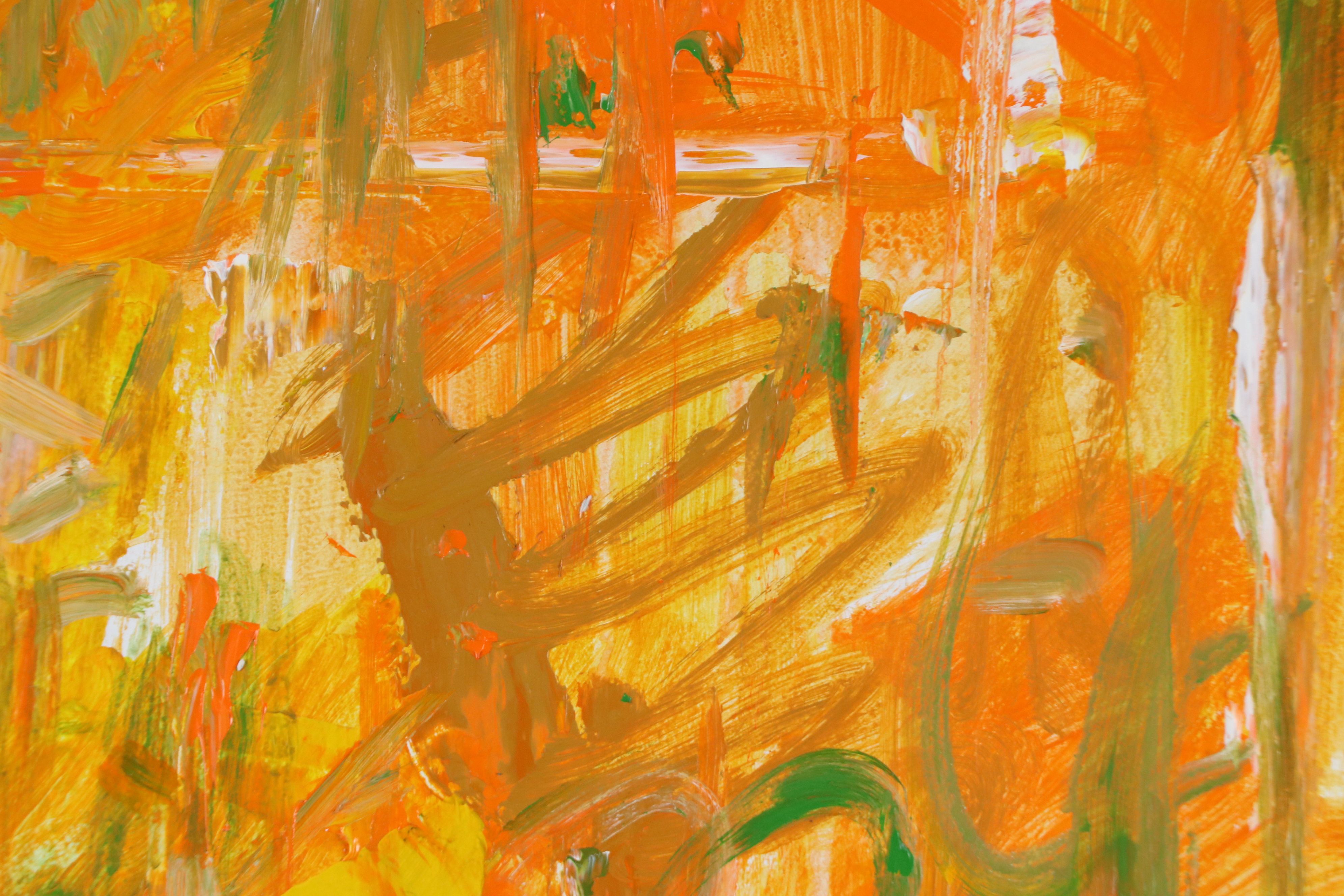 Jack Meanwell Acrylic Painting: Abstract Expressionist, 1998