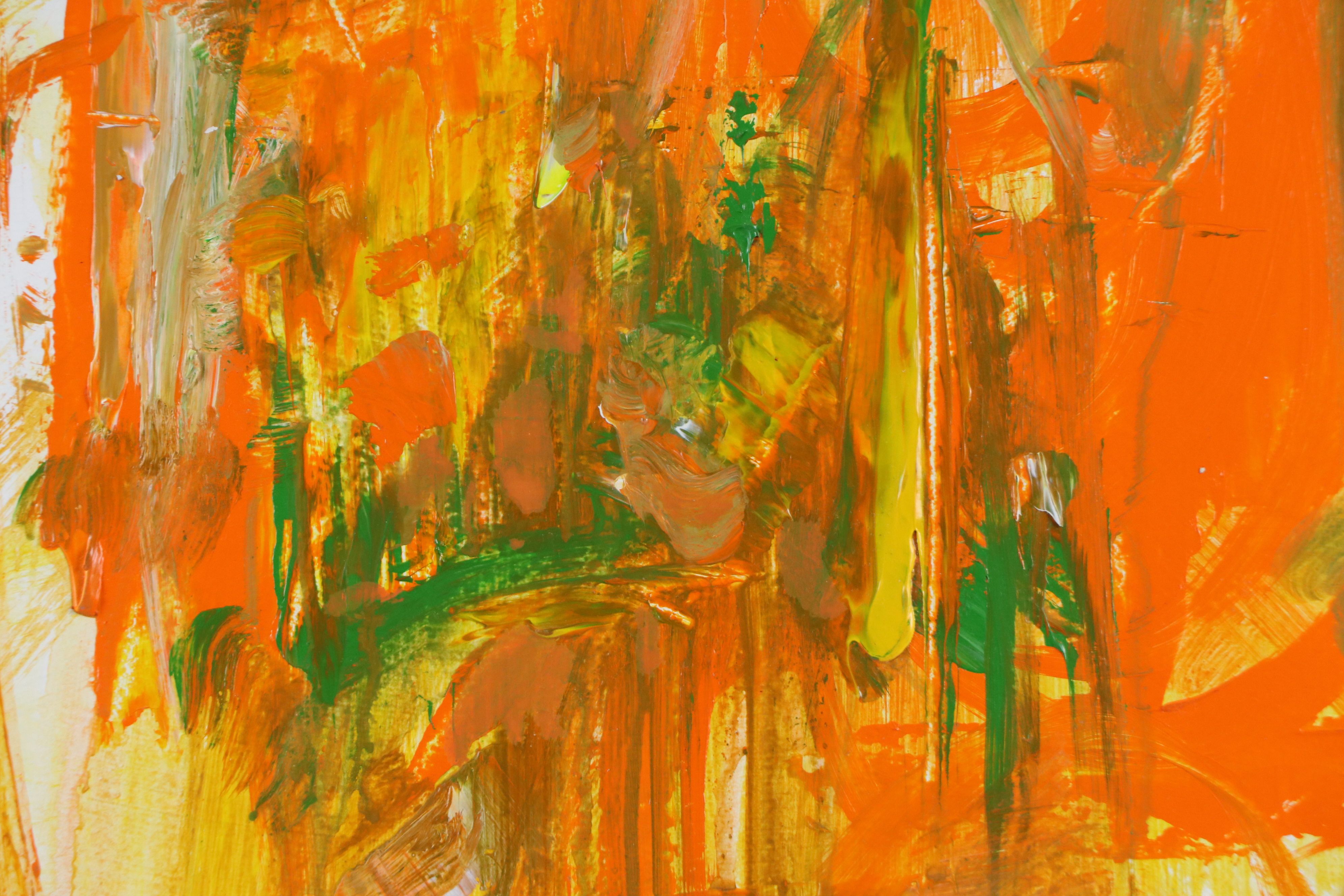 Jack Meanwell Acrylic Painting: Abstract Expressionist, 1998