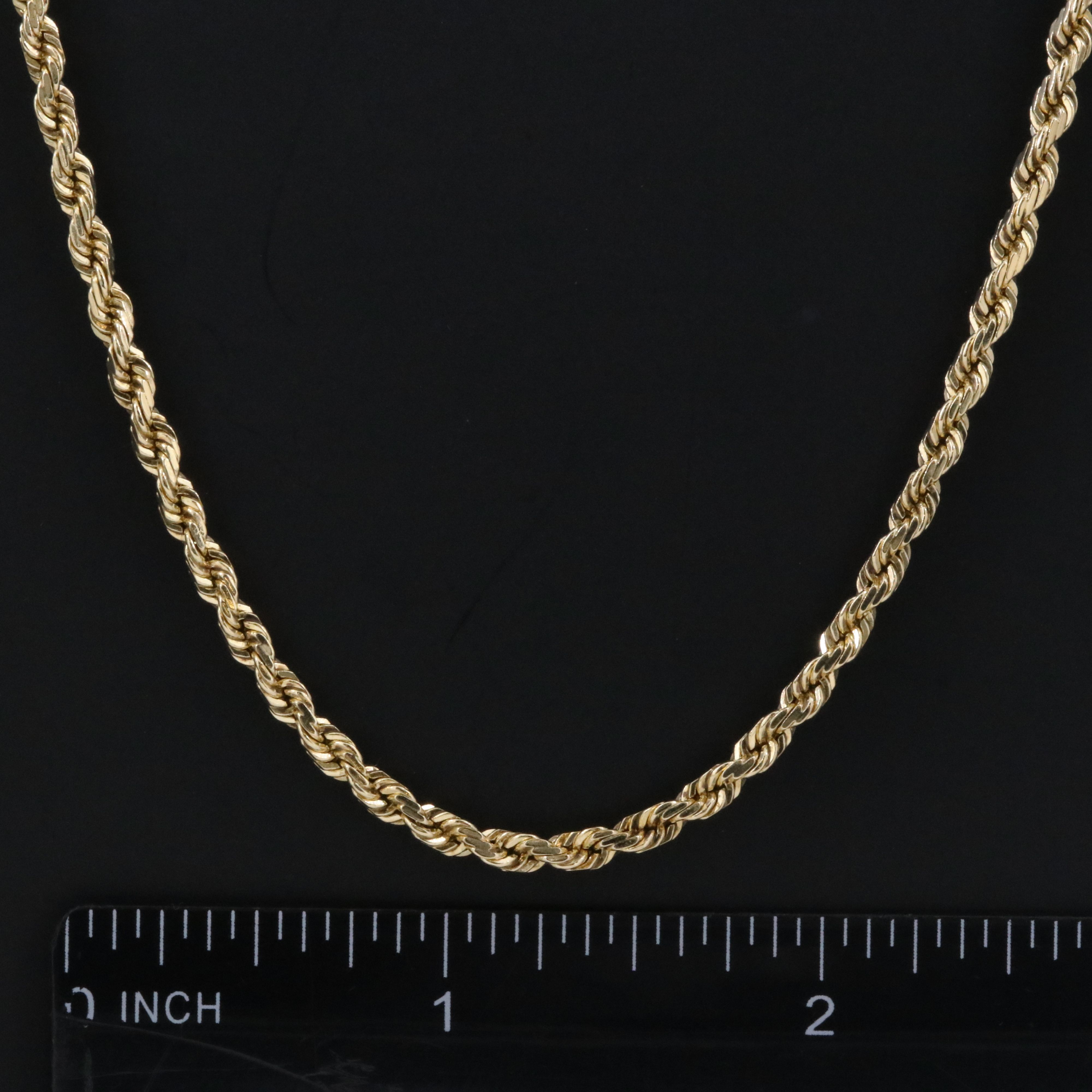14K Rope Chain Necklace