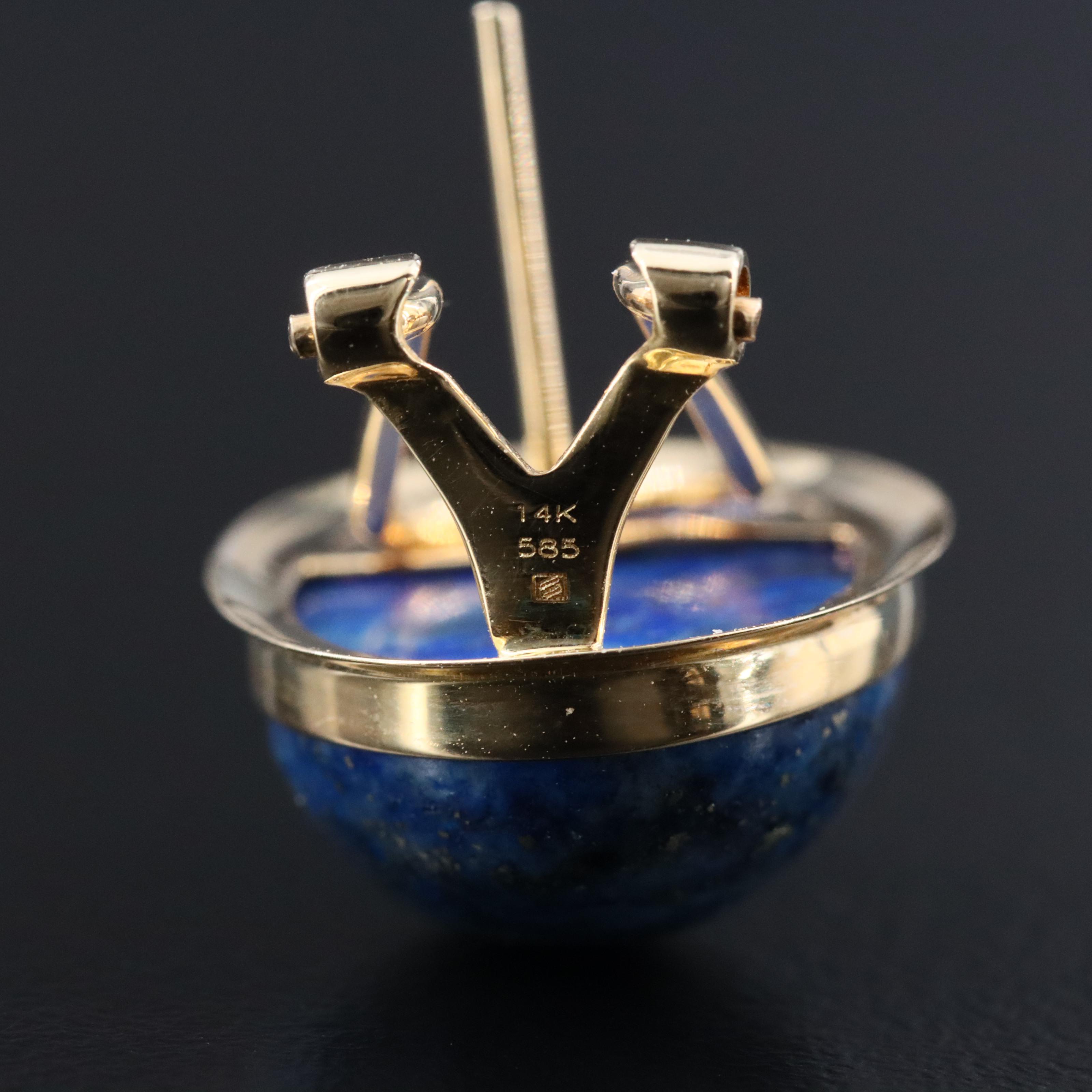 14K Lapis Lazuli Earrings