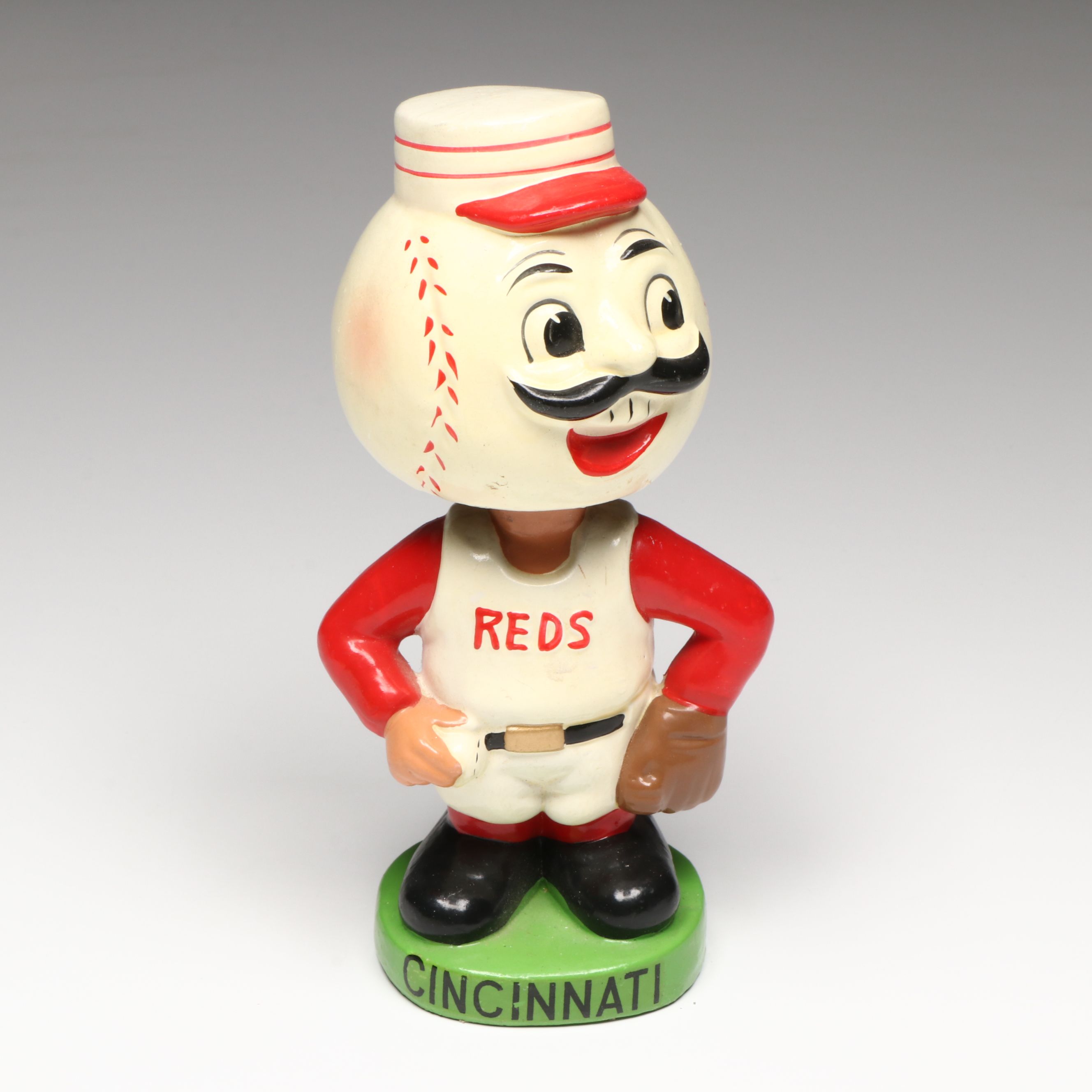 Cincinnati Reds Mr. Redlegs Composite Bobblehead Nodder, 1962