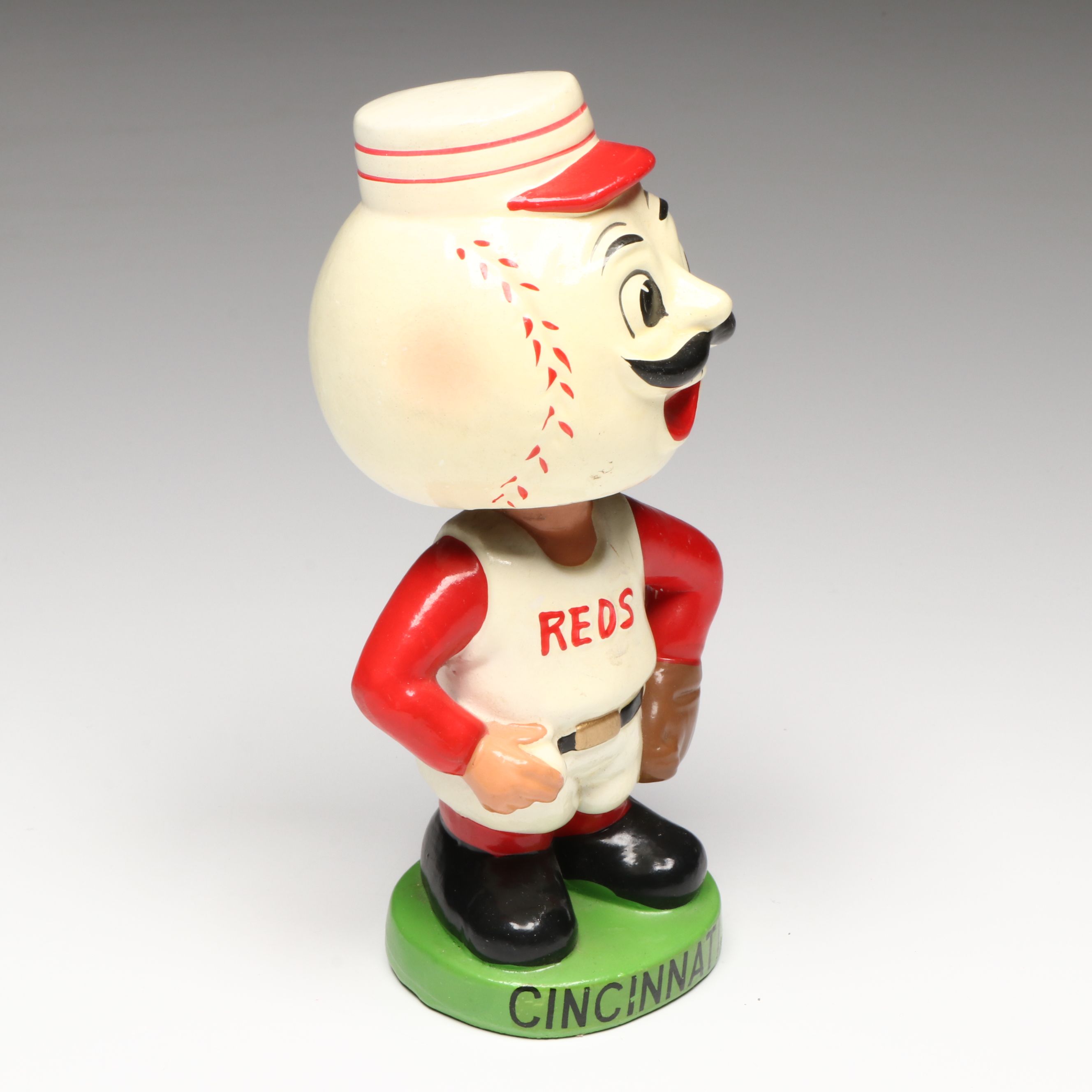 Cincinnati Reds Mr. Redlegs Composite Bobblehead Nodder, 1962