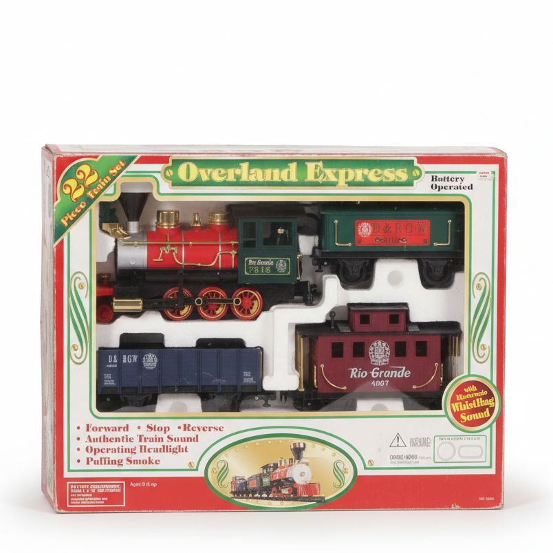 Overland Express "Rio Grande" 22 Piece Train Set, 1990s